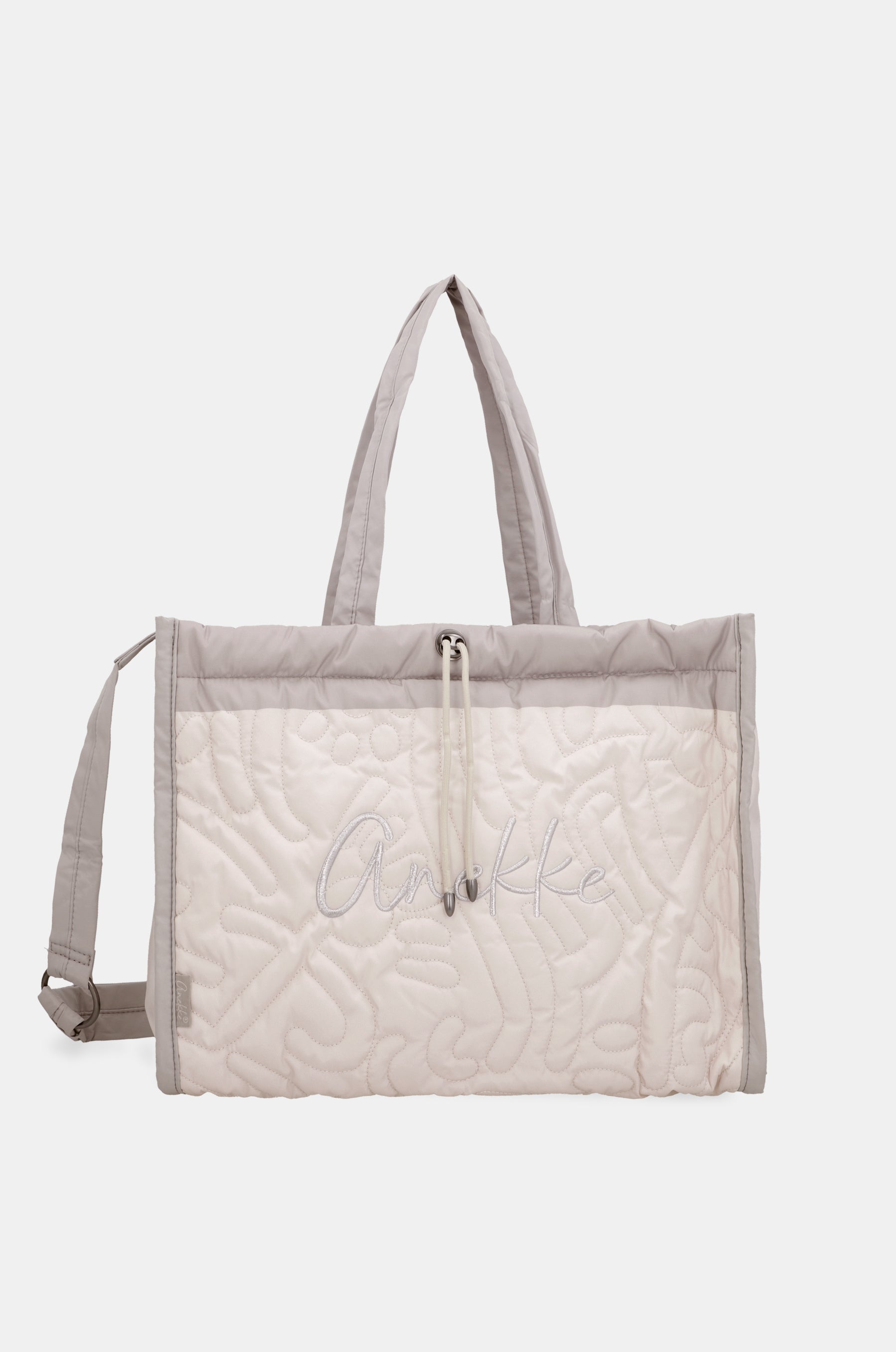 Weiße gepolsterte Strandtasche