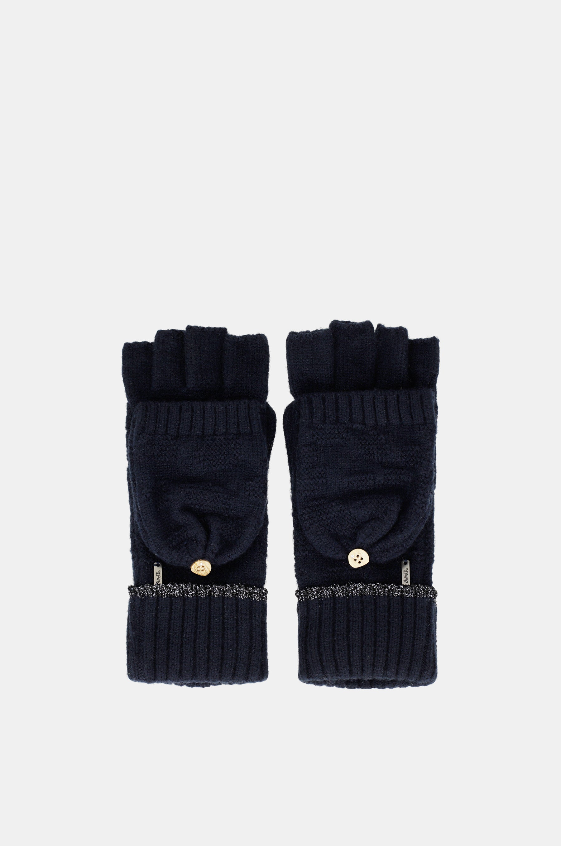 Marineblaue Fäustlinge