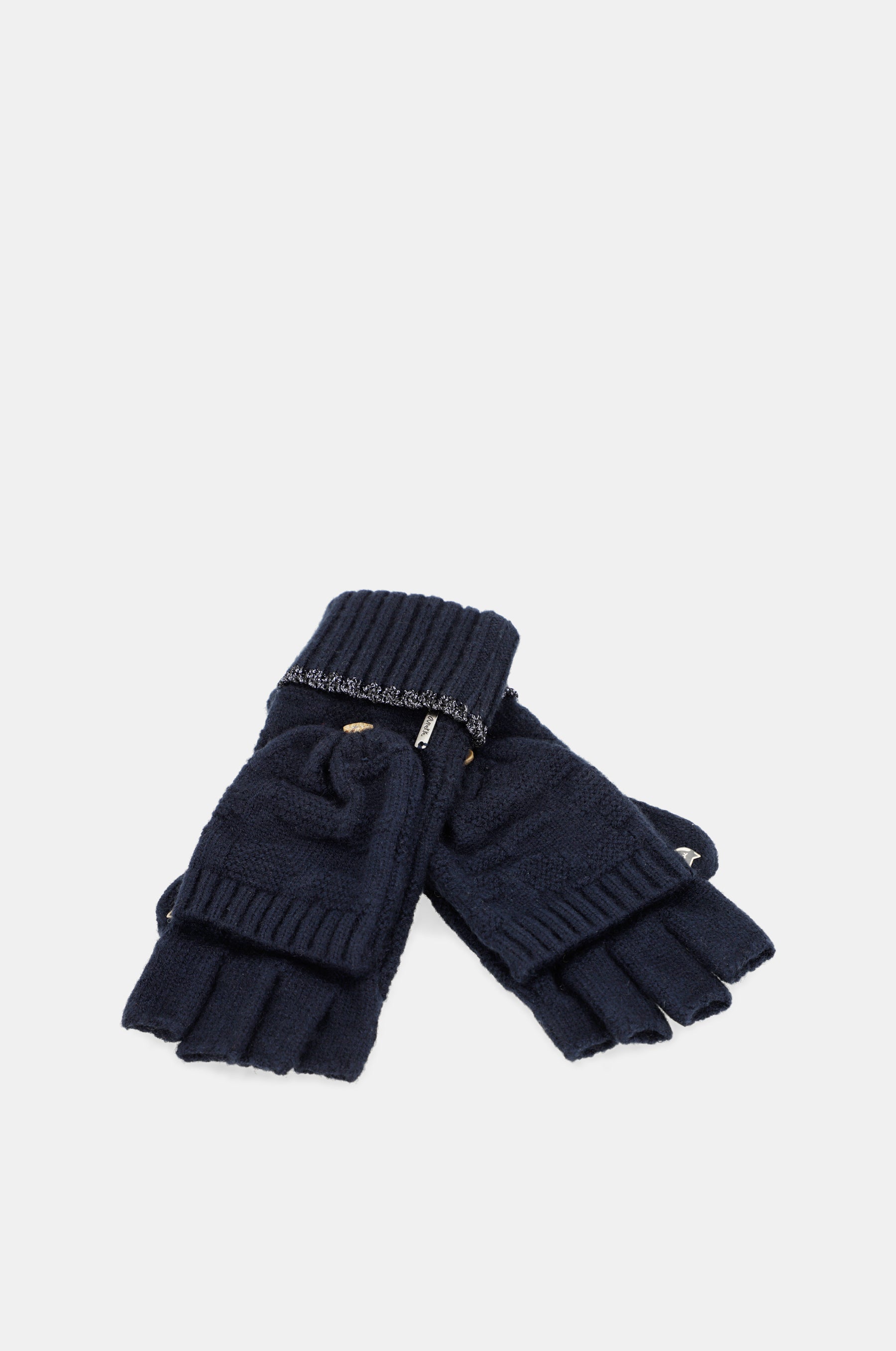 Marineblaue Fäustlinge