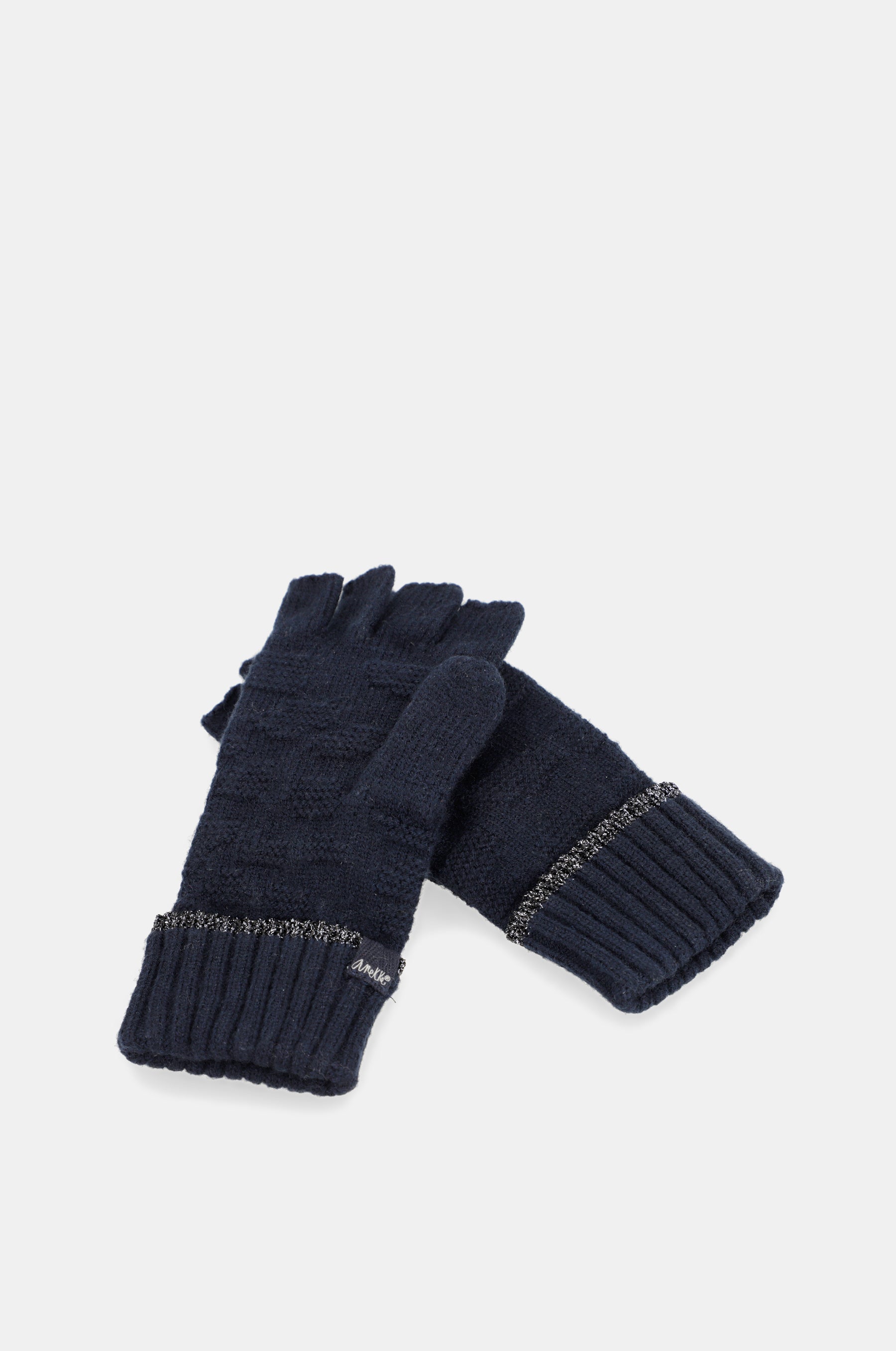 Marineblaue Fäustlinge