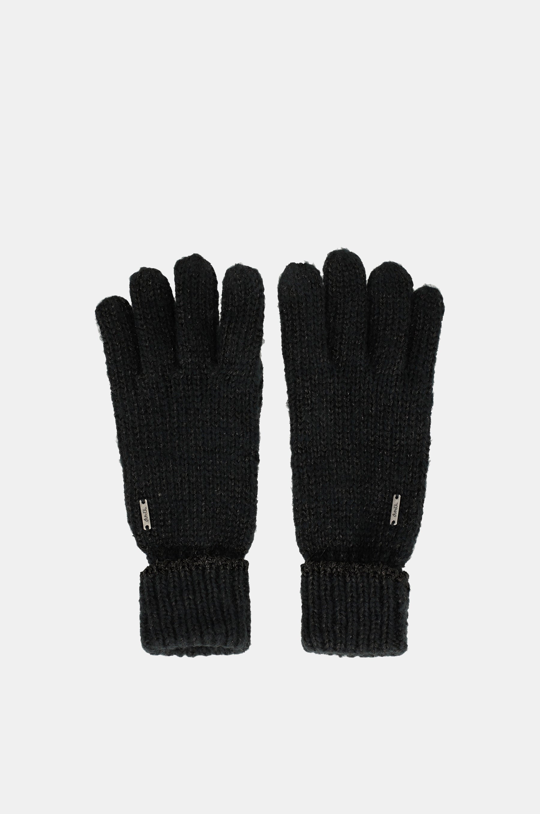 Schwarze Logomania-Handschuhe