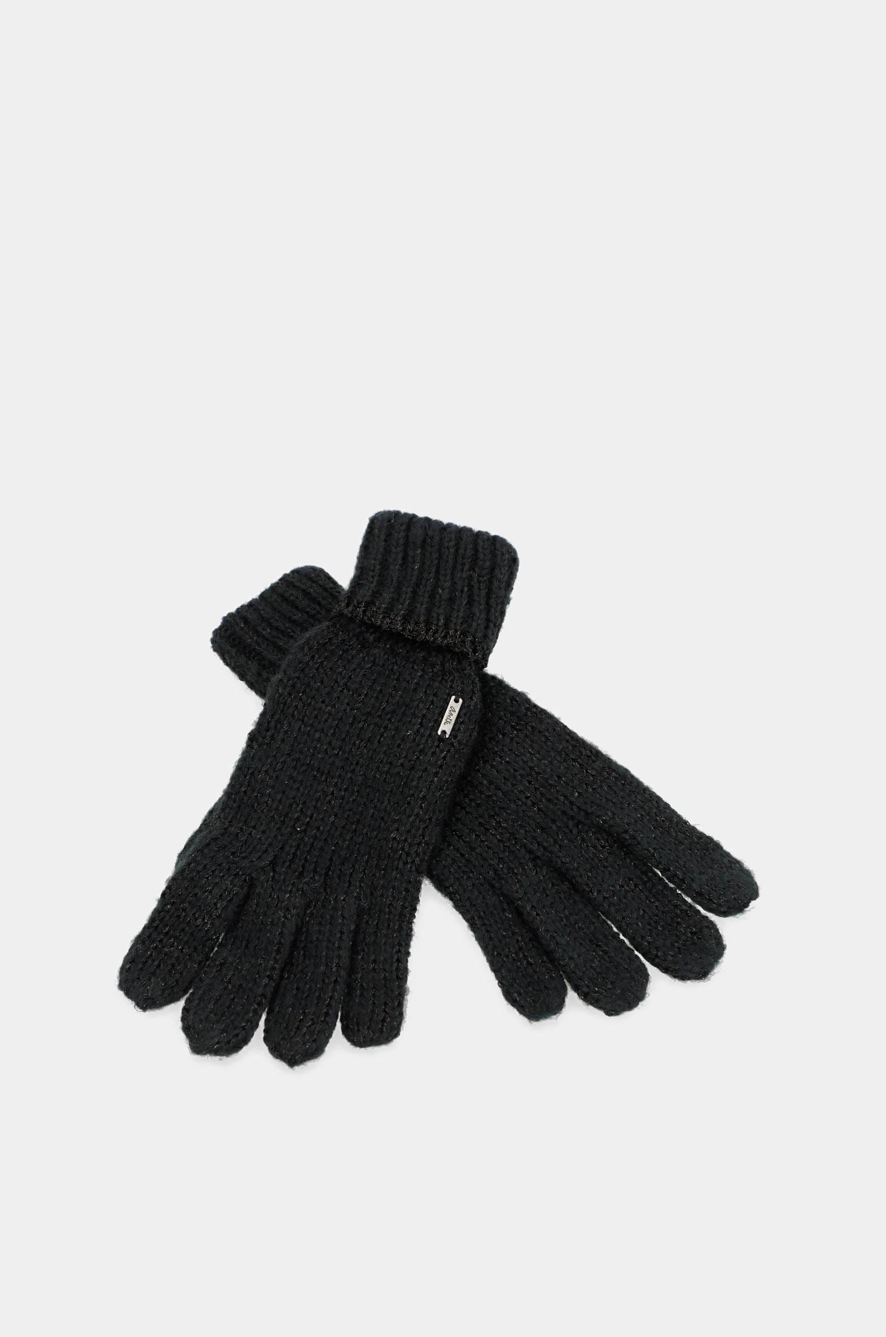 Schwarze Logomania-Handschuhe