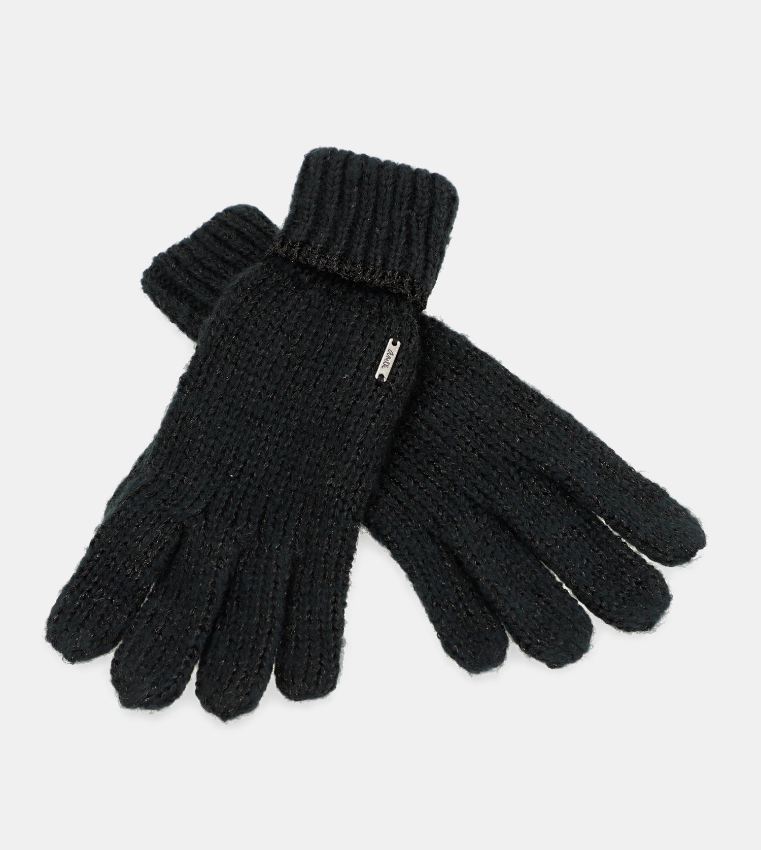 Schwarze Logomania-Handschuhe