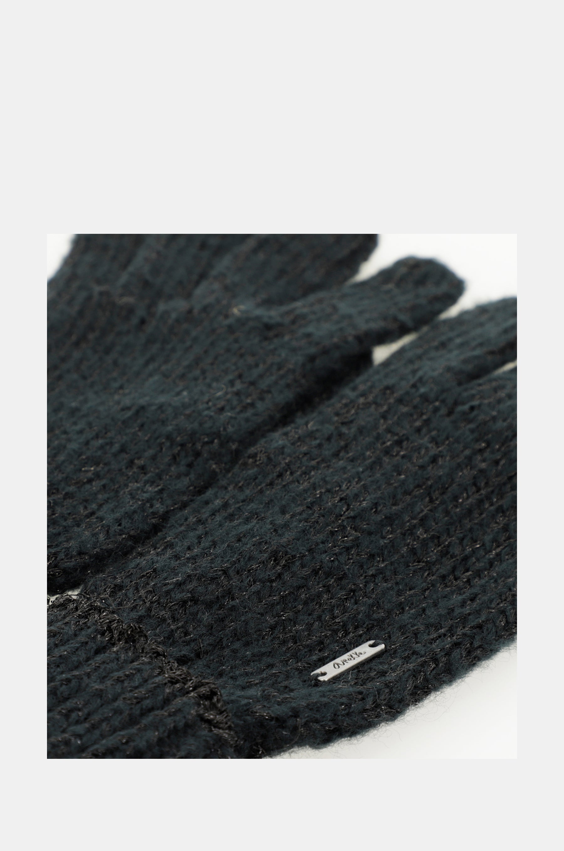 Schwarze Logomania-Handschuhe