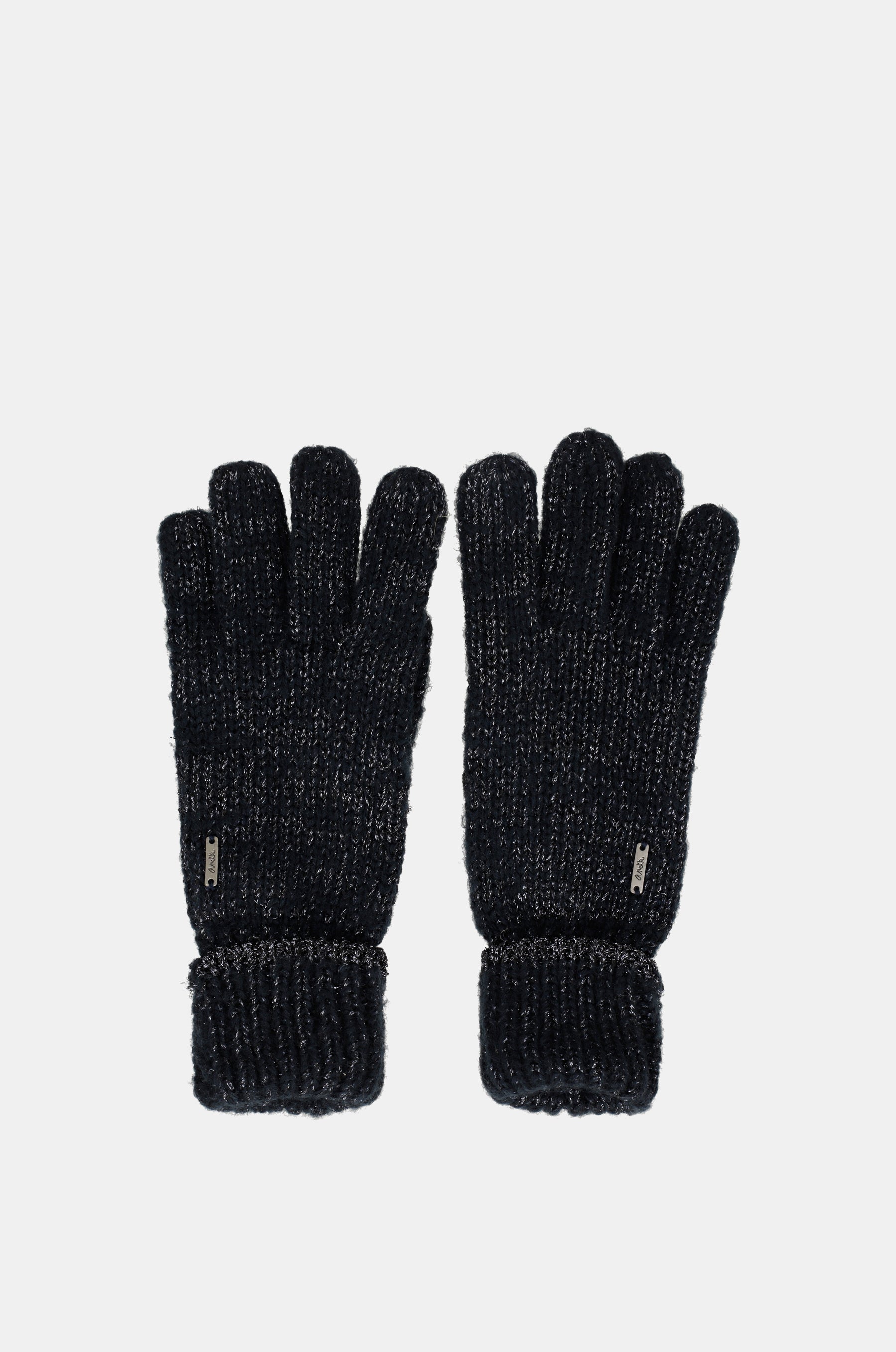 Marineblaue Logomania-Handschuhe