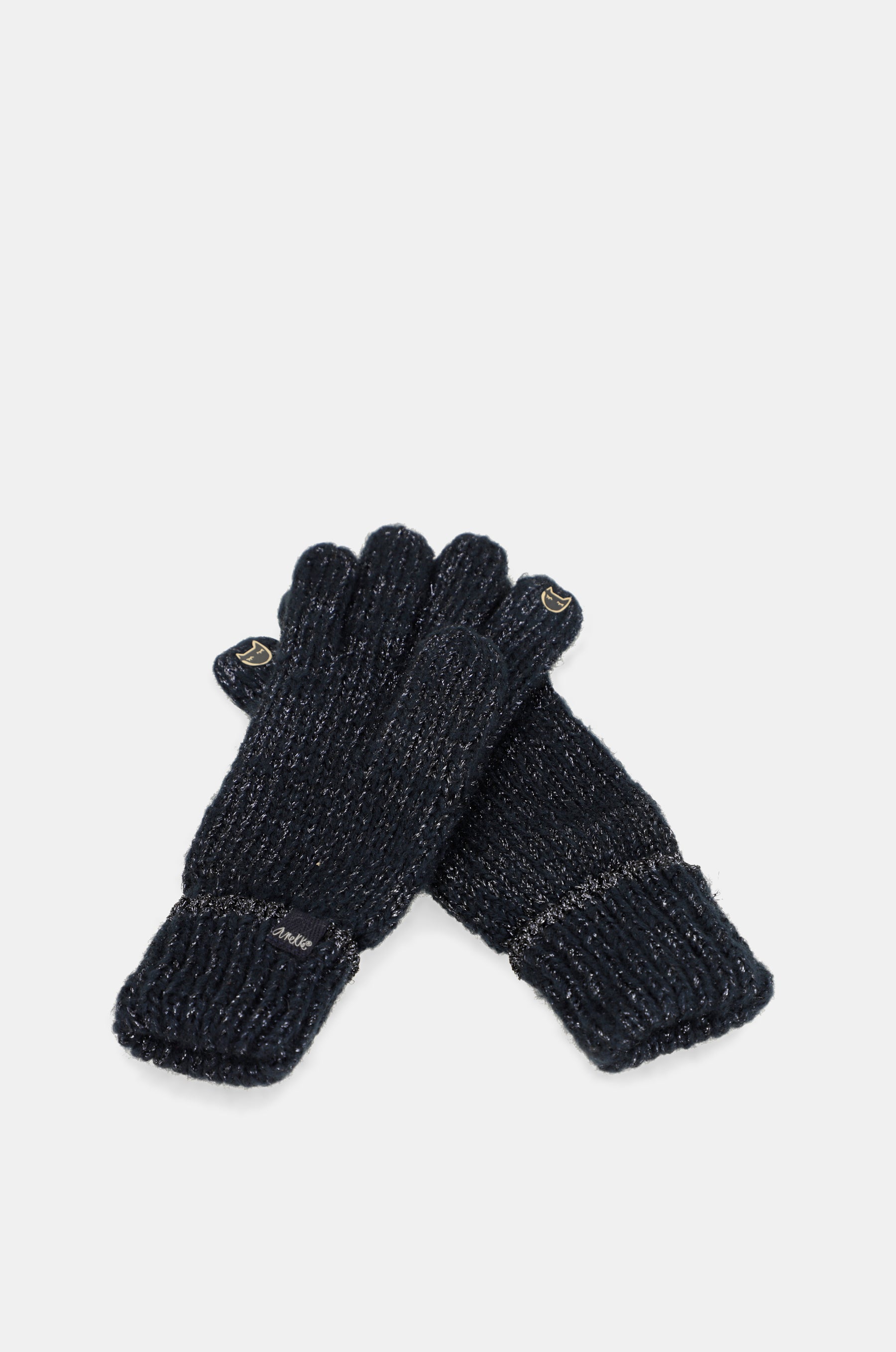 Marineblaue Logomania-Handschuhe