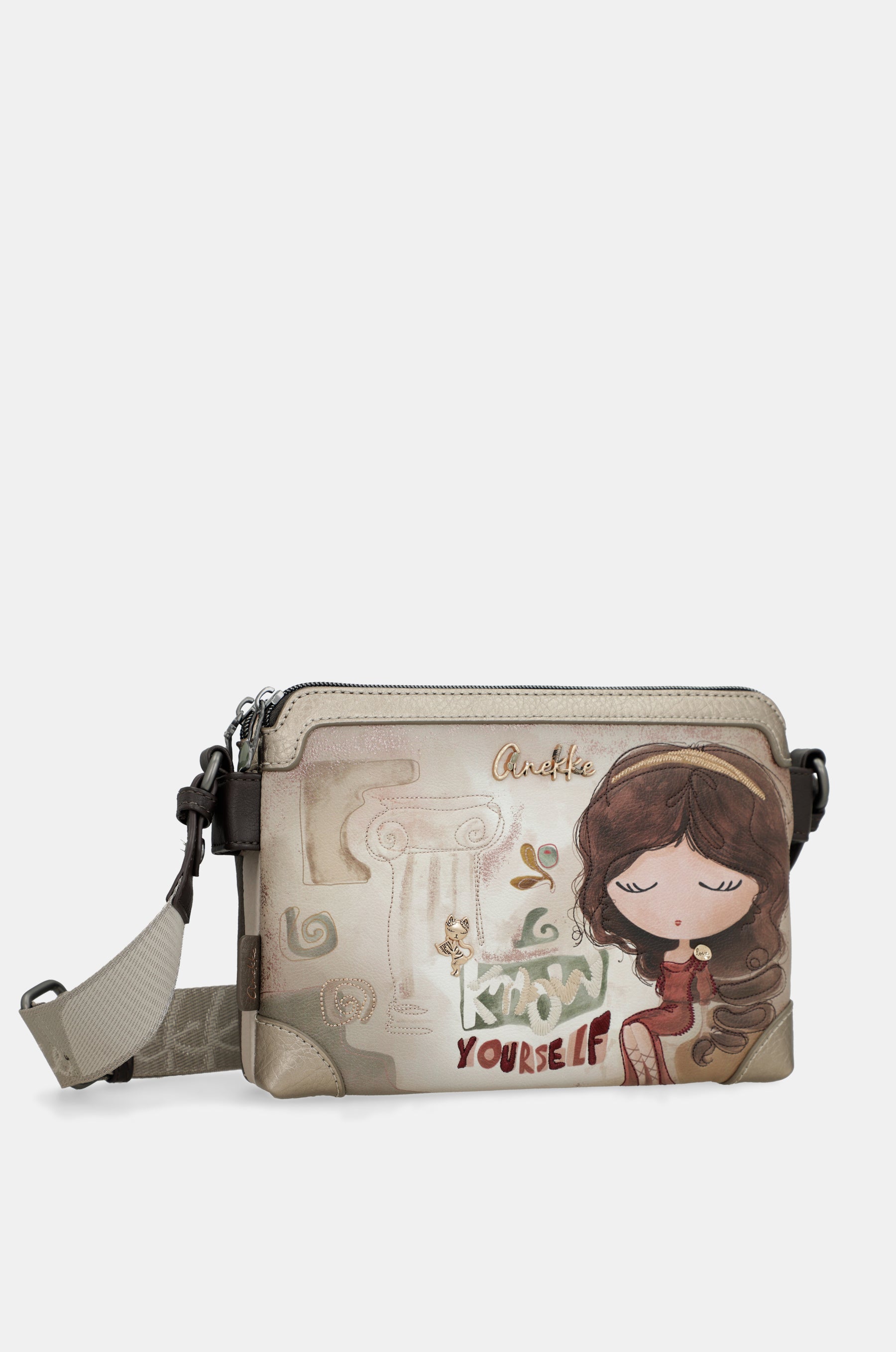 Umhängetasche Muse mit 3 Fächern