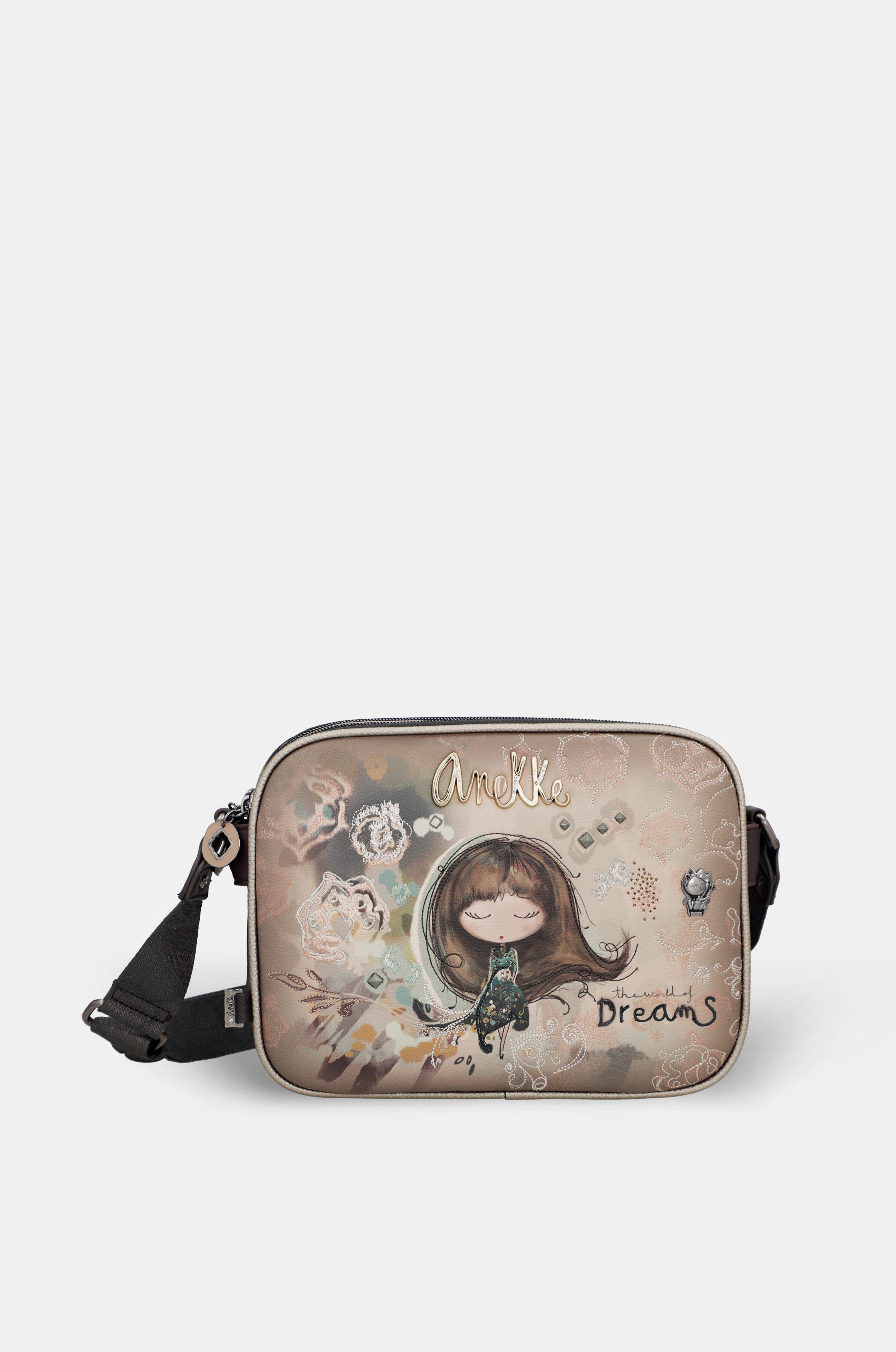 Umhängetasche mit 3 Fächern Real