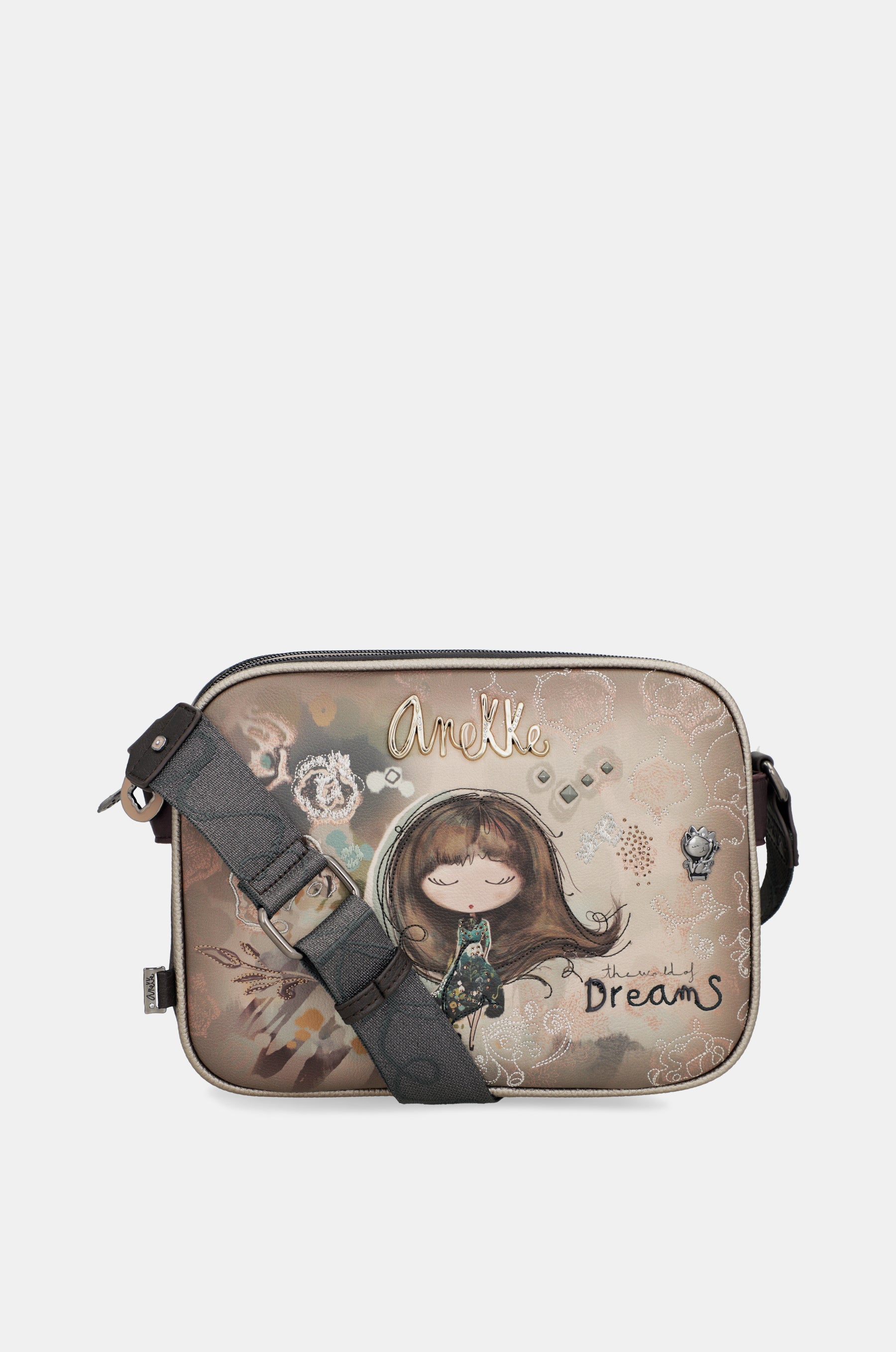 Umhängetasche mit 3 Fächern Real