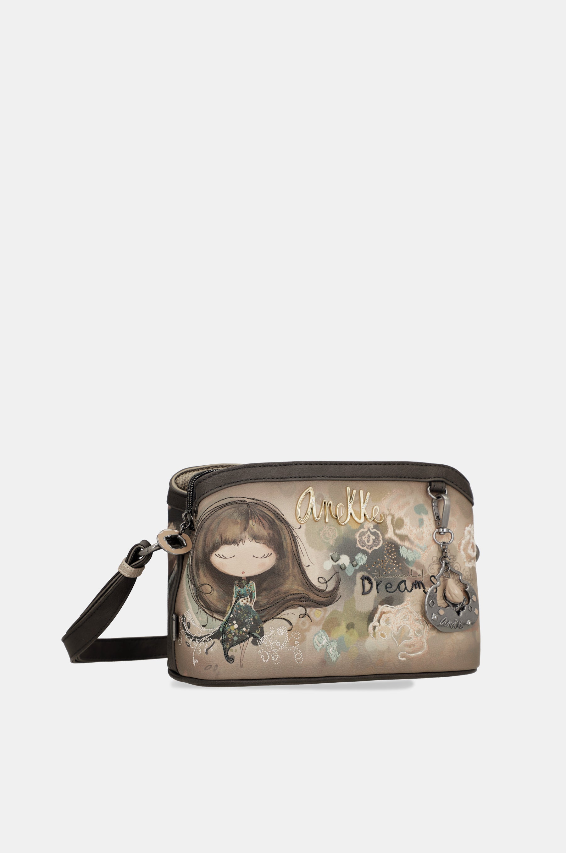 Umhängetasche mit 3 Fächern Real mittelgroß