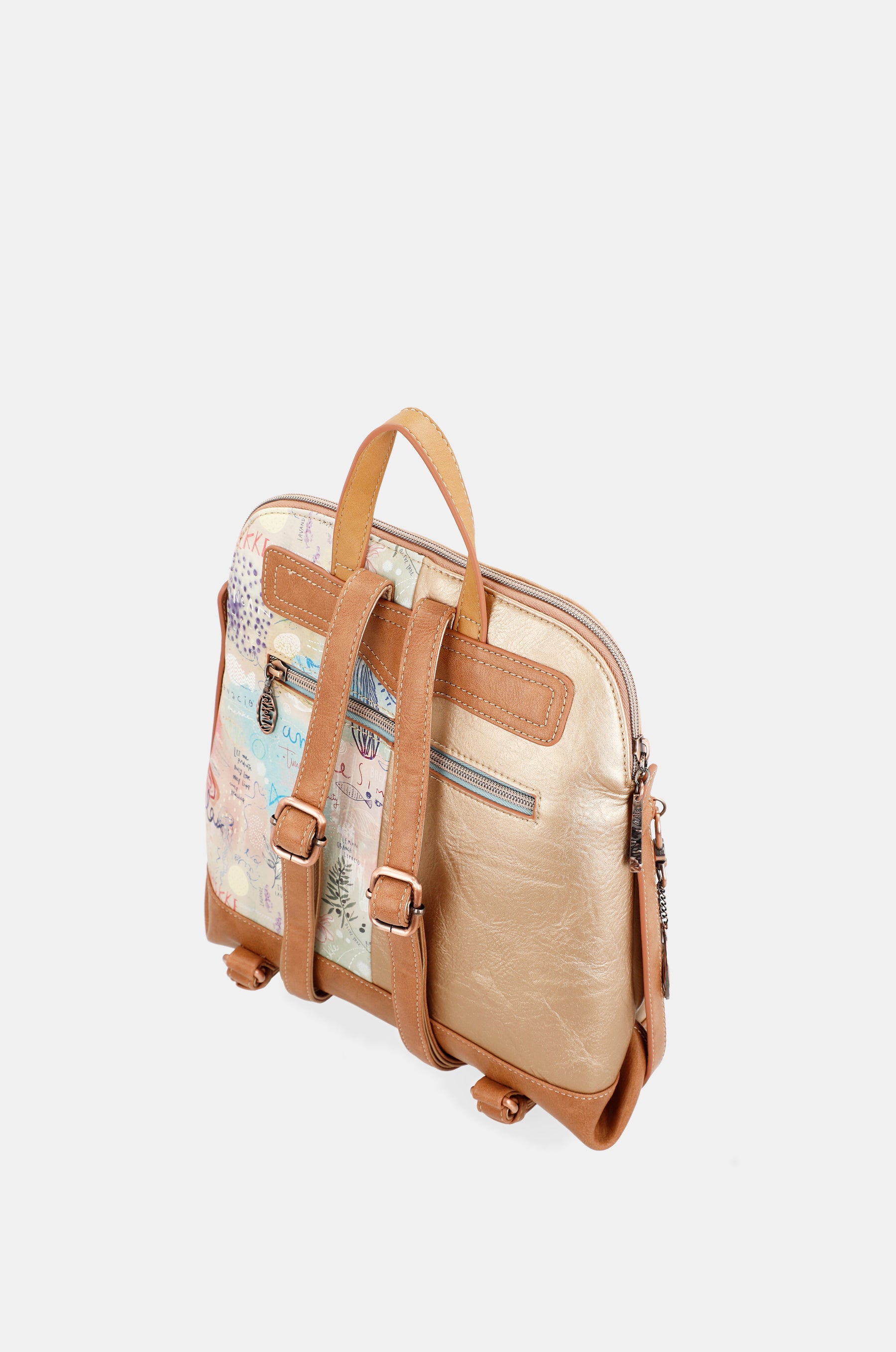 Mediterraner Rucksack mit Vortasche