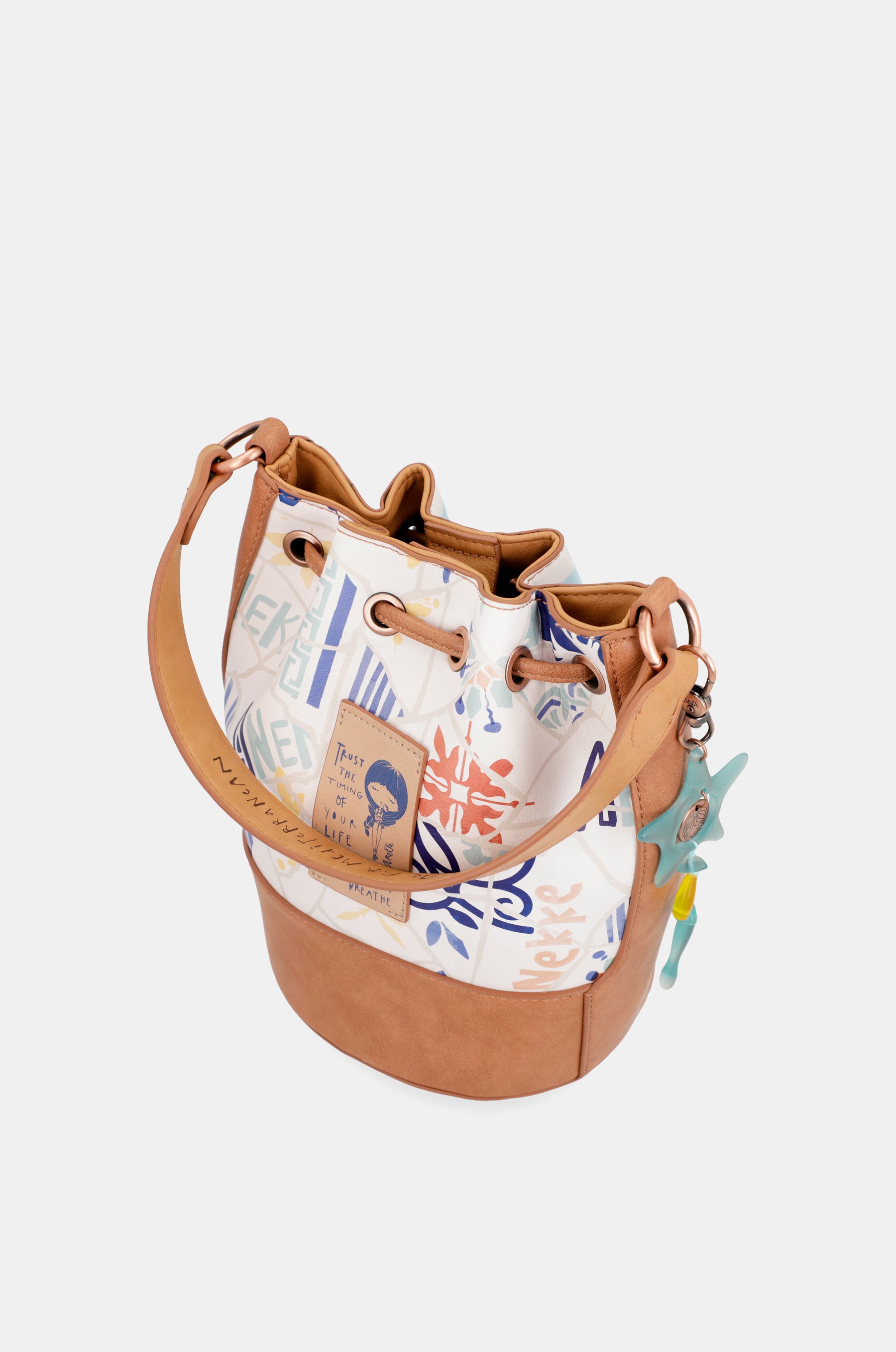 Sunrise Schultertasche mit drei Fächern