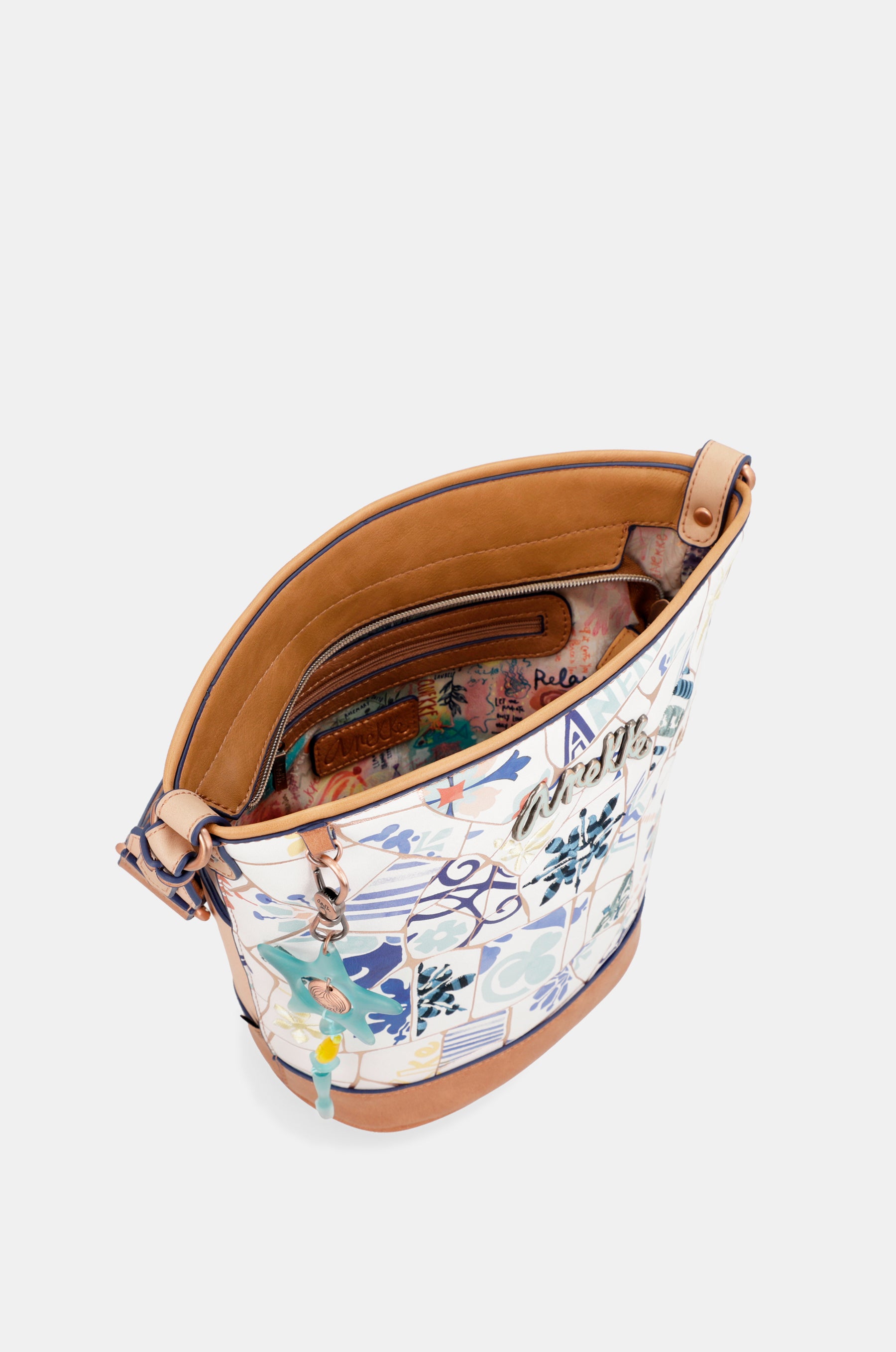 Ovale Schultertasche Sunrise