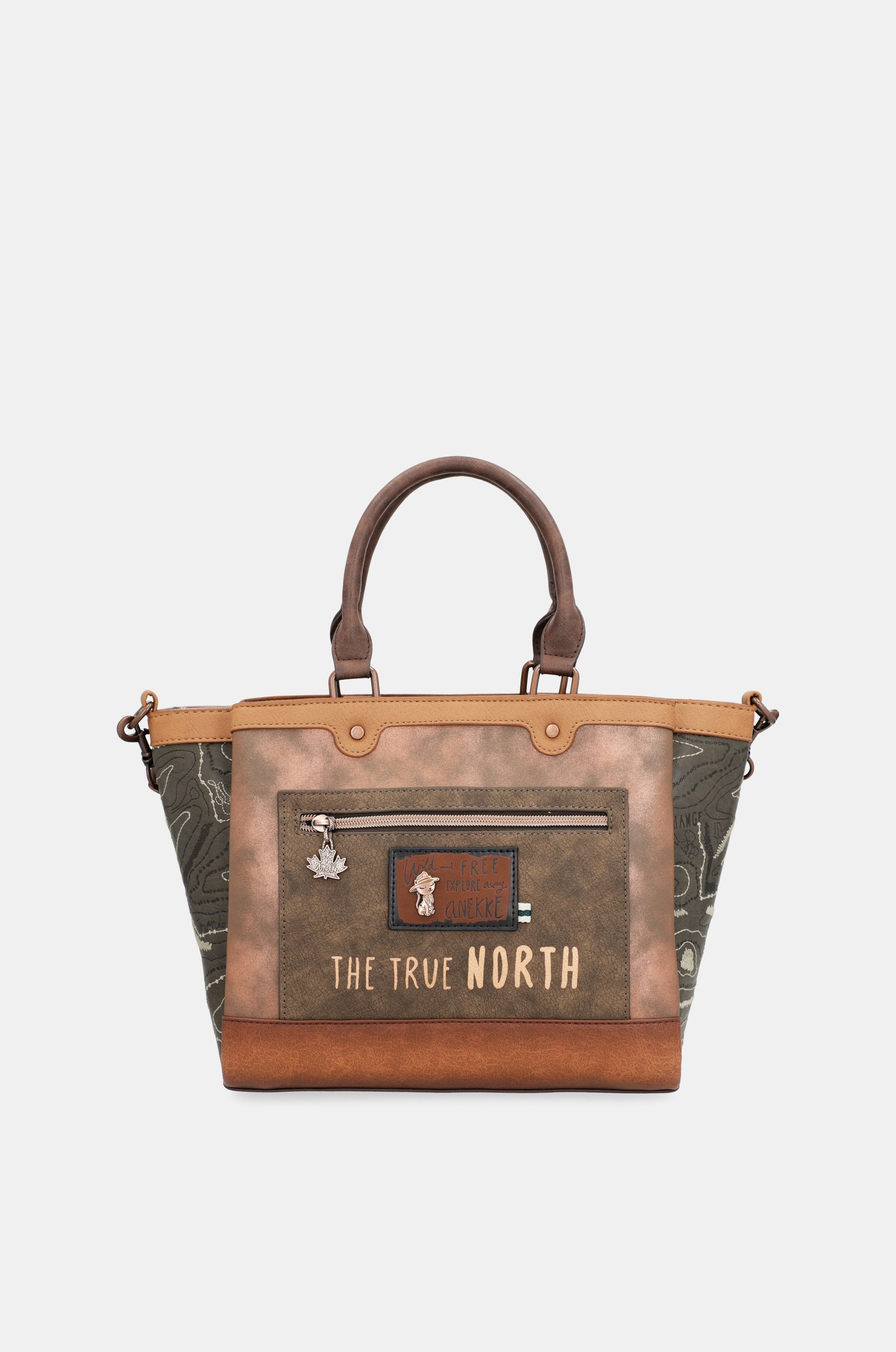 Die Forest-Tasche mit zwei Griffen und drei Fächern