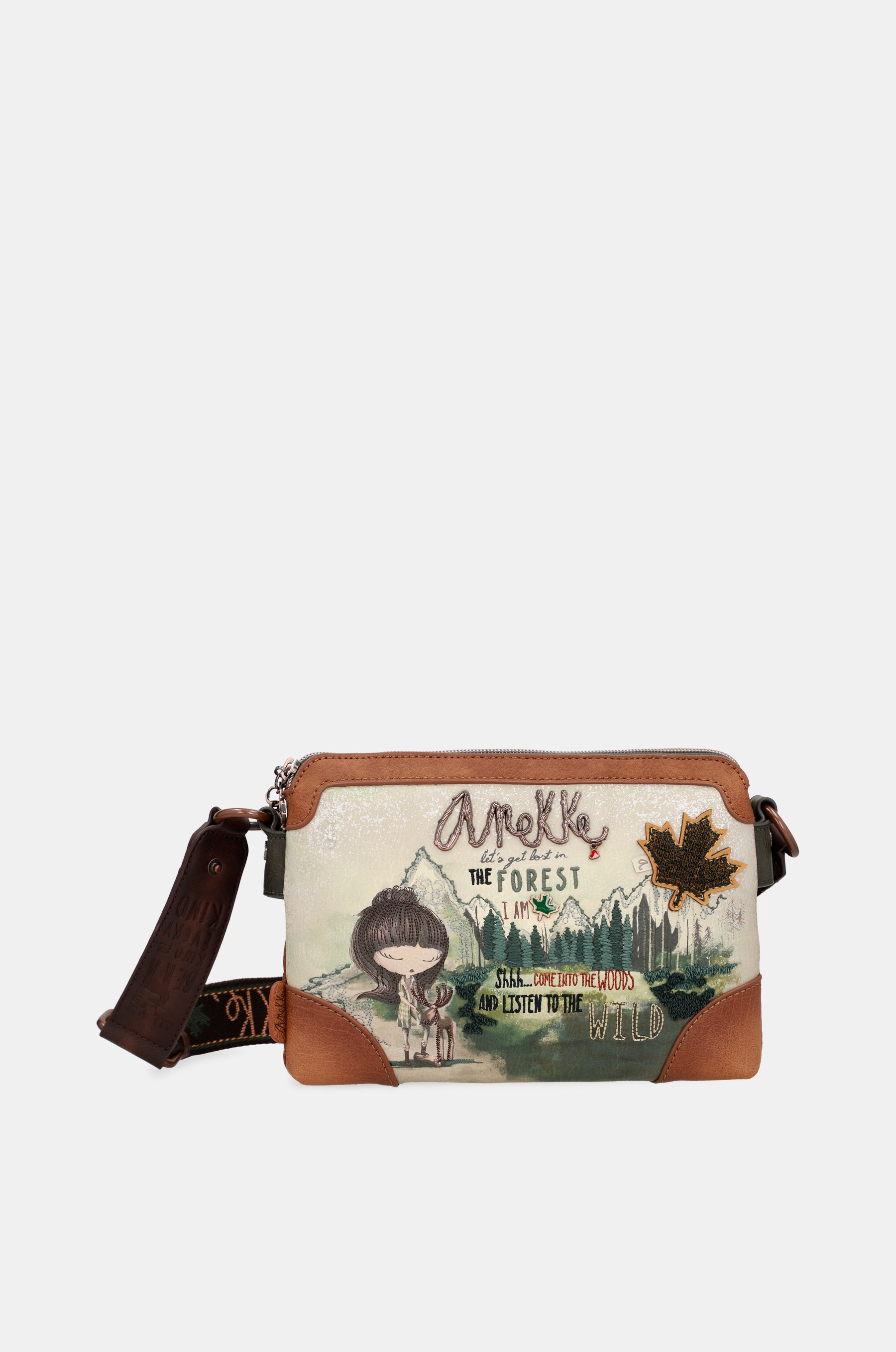 The Forest Schultertasche mit zwei Fächern