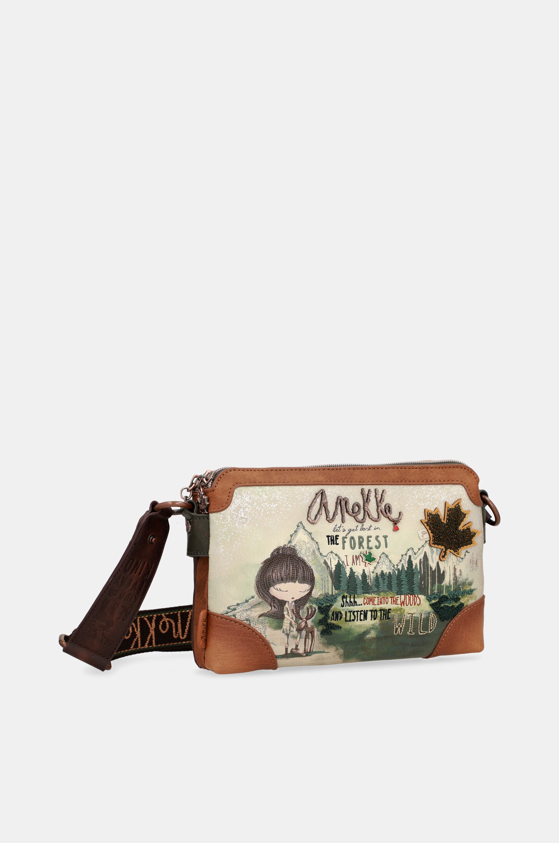 The Forest Schultertasche mit zwei Fächern
