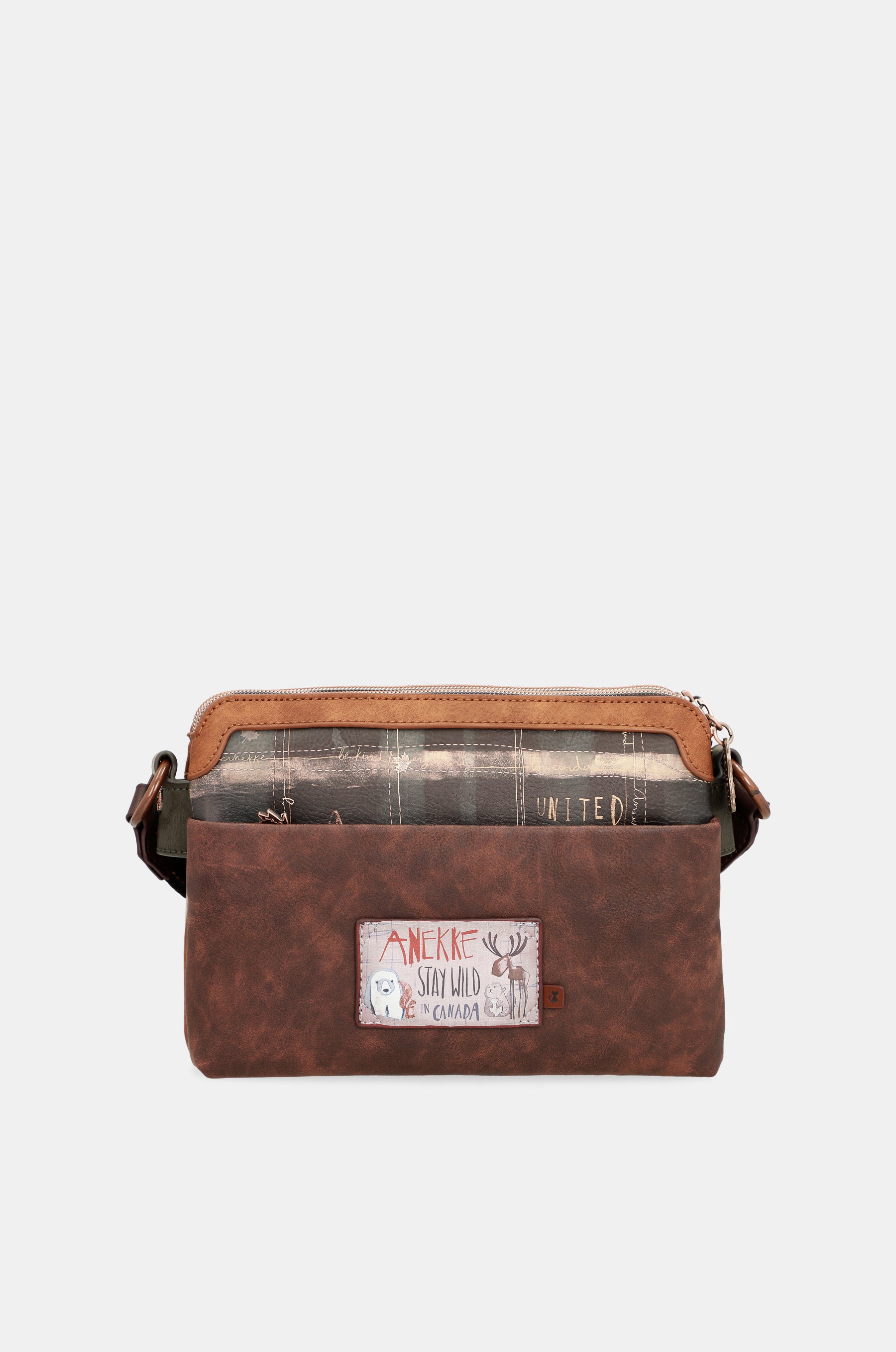 The Forest Schultertasche mit zwei Fächern