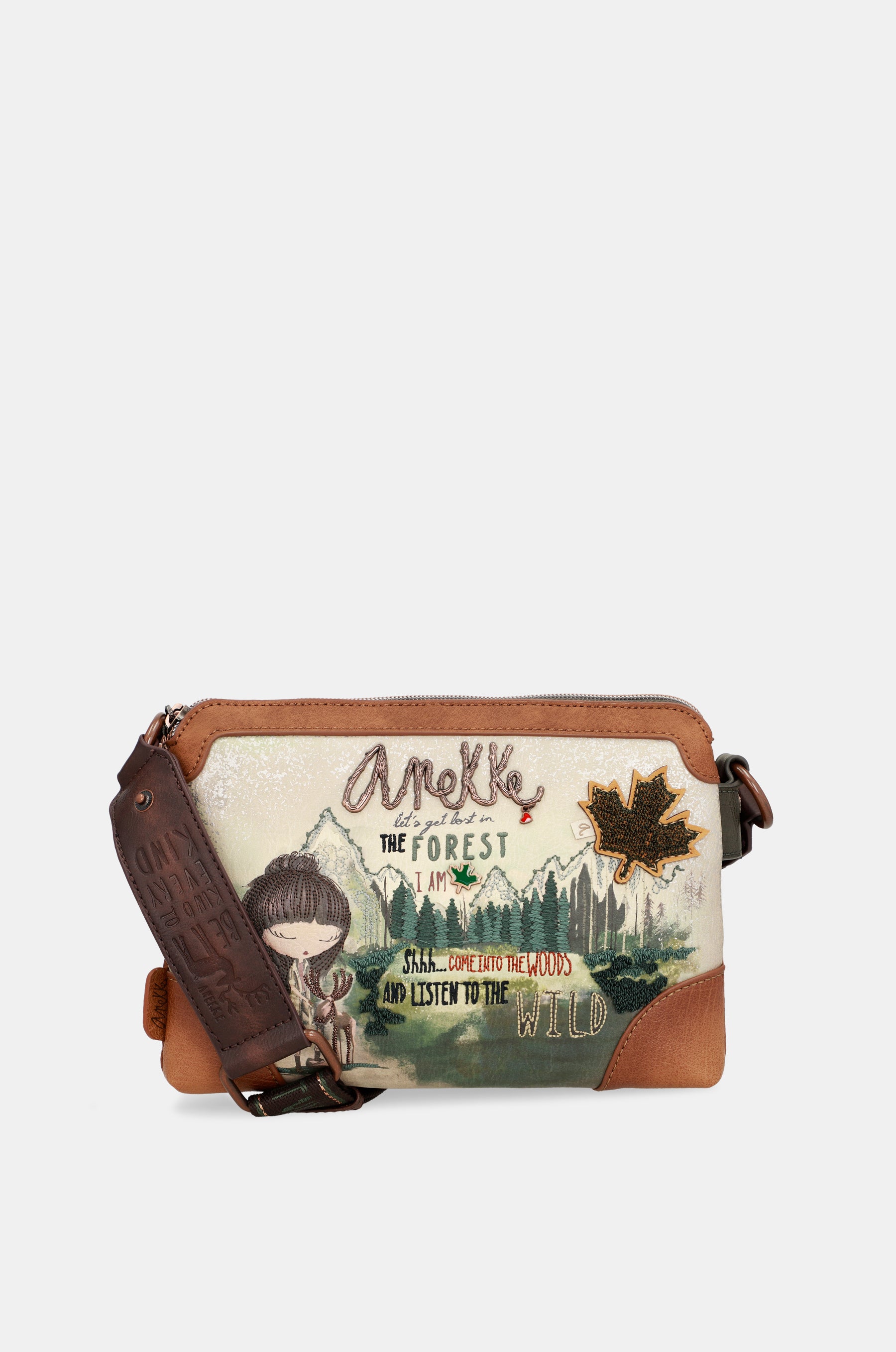 The Forest Schultertasche mit zwei Fächern