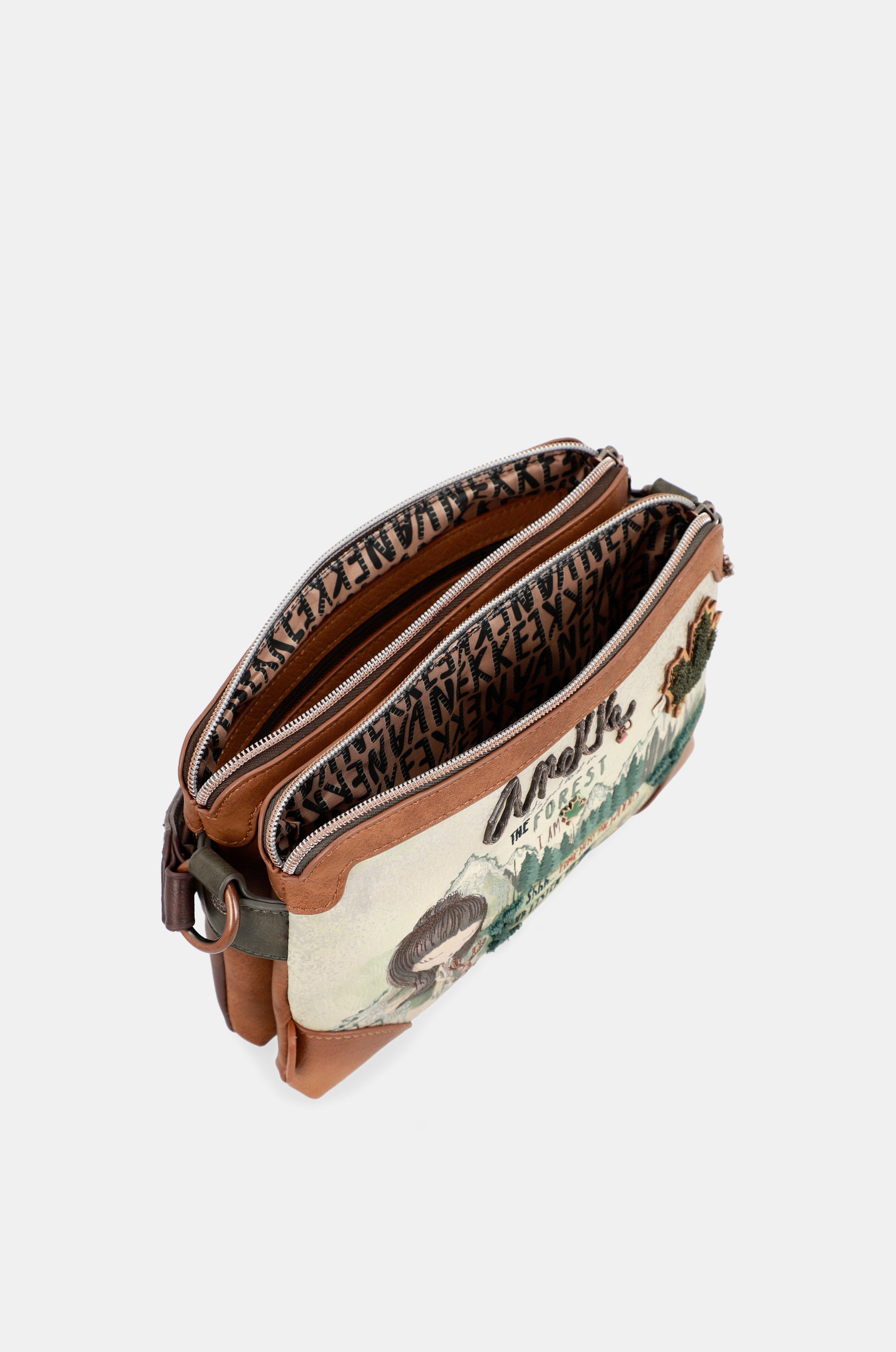 The Forest Schultertasche mit zwei Fächern