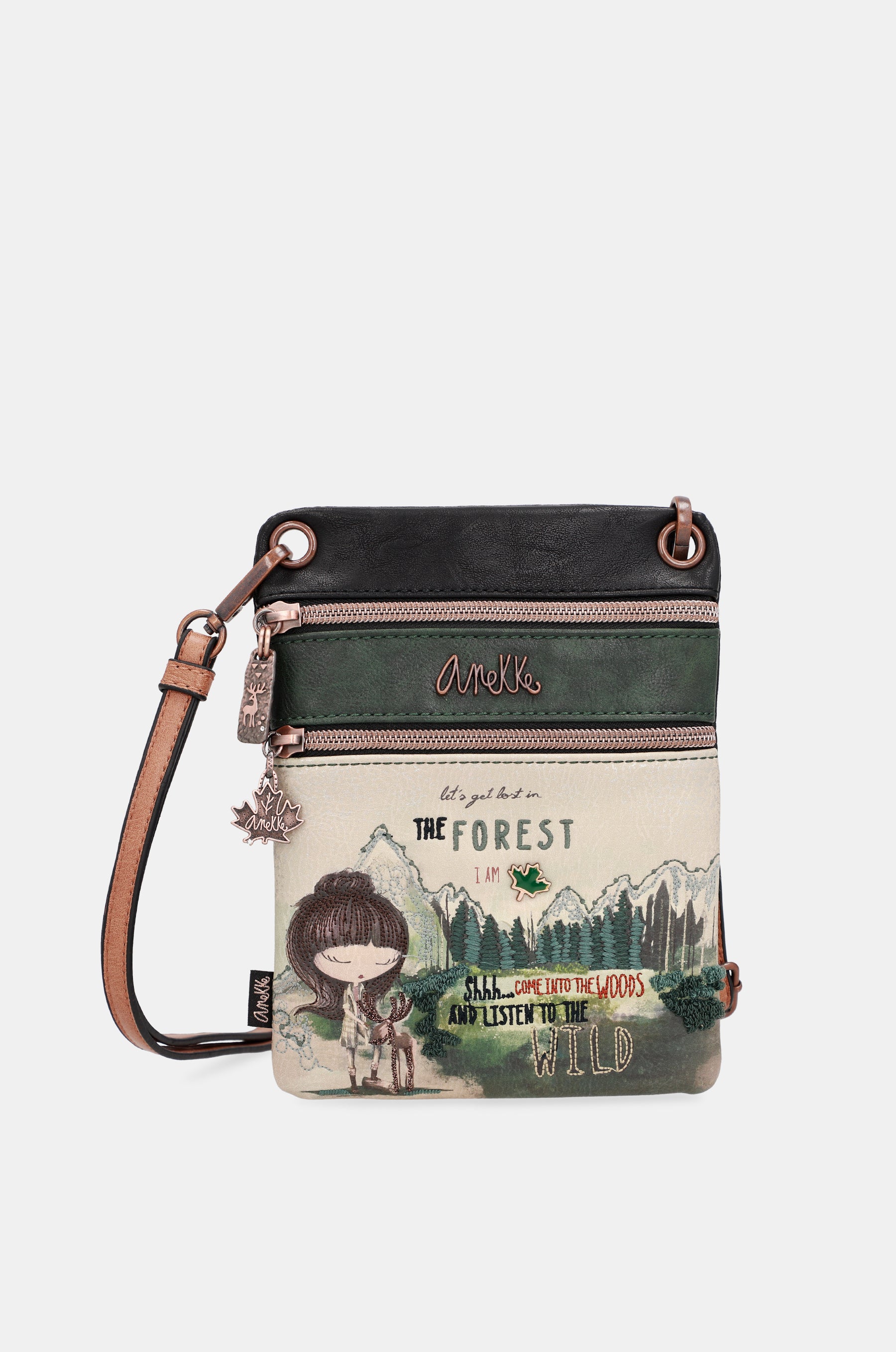 The Forest Mini-Umhängetasche mit zwei Fächern