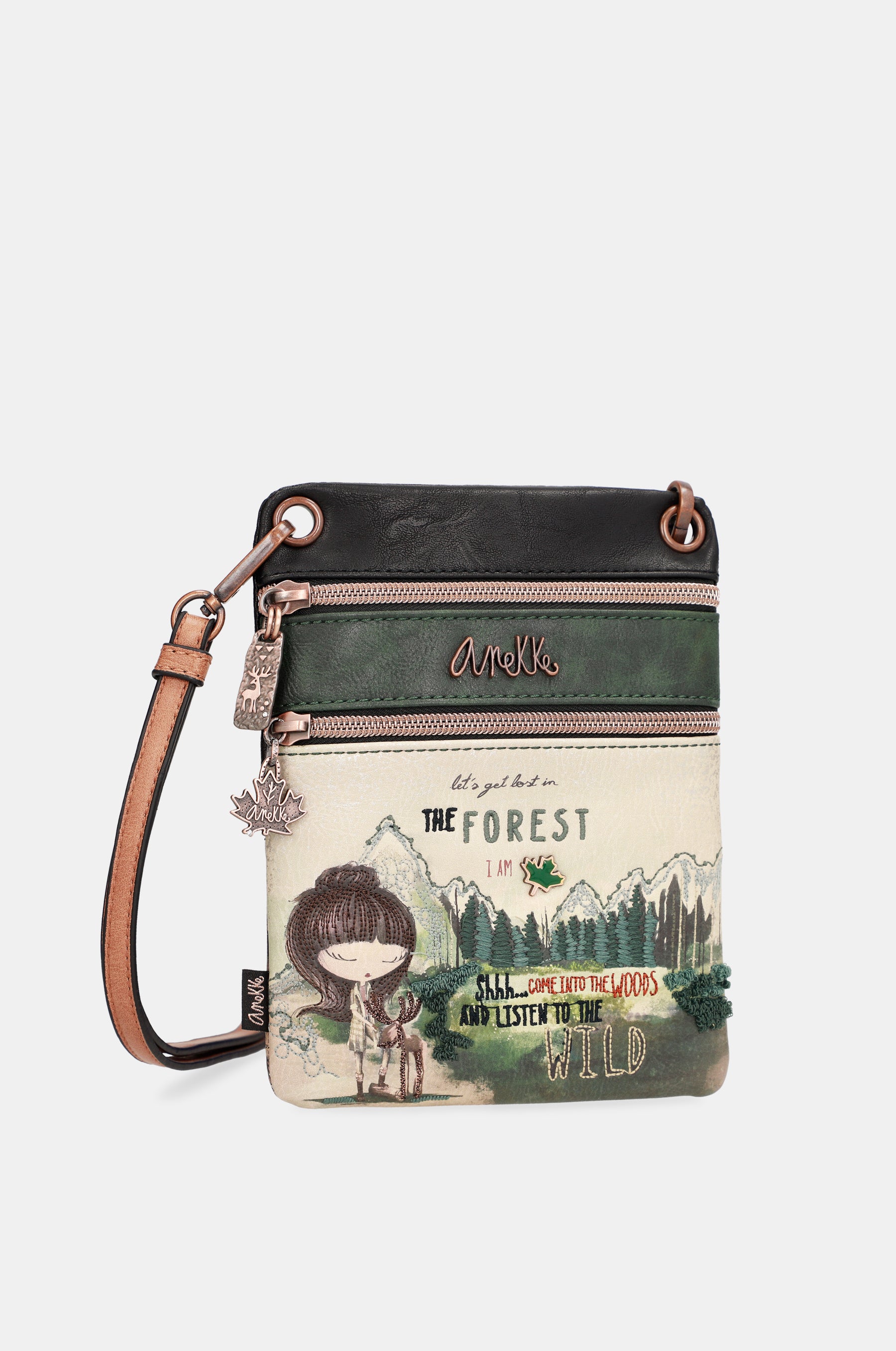 The Forest Mini-Umhängetasche mit zwei Fächern