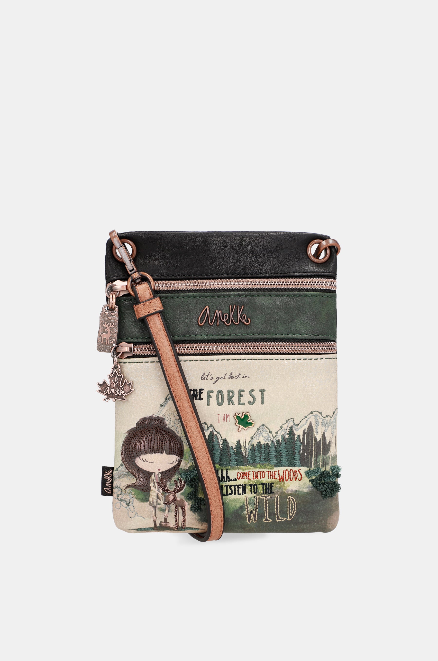 The Forest Mini-Umhängetasche mit zwei Fächern