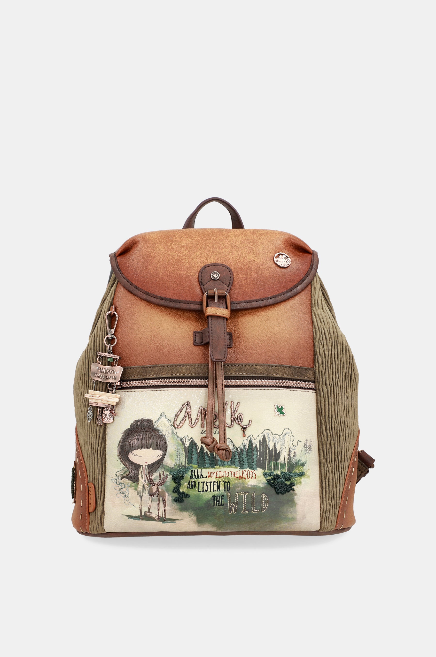 Großer Rucksack mit Überschlag „The Forest“