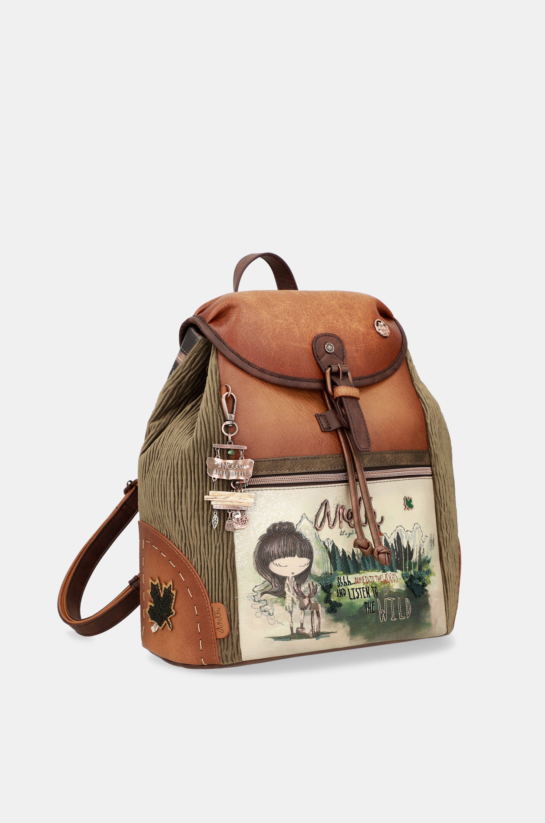 Großer Rucksack mit Überschlag „The Forest“