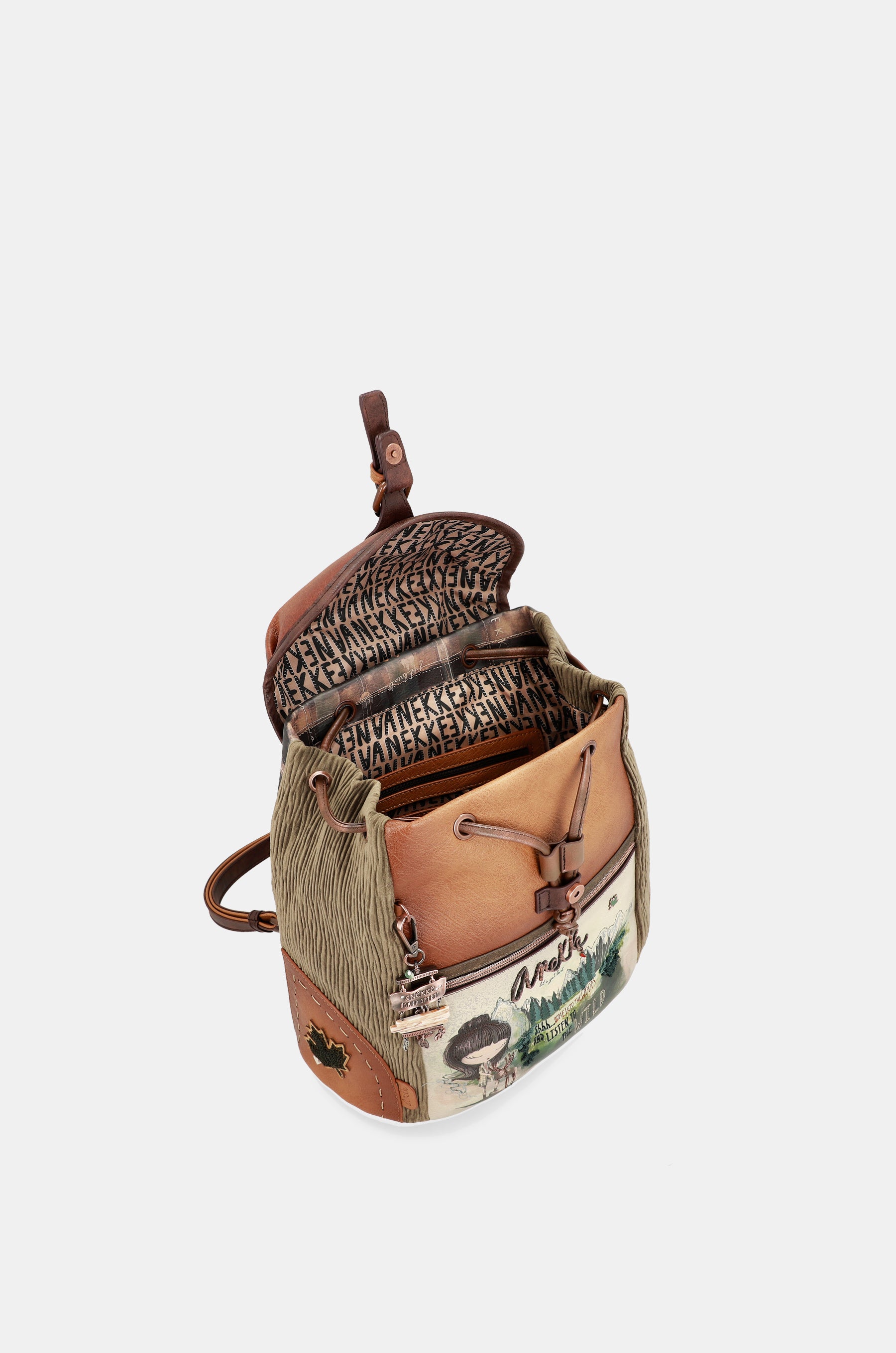 Großer Rucksack mit Überschlag „The Forest“