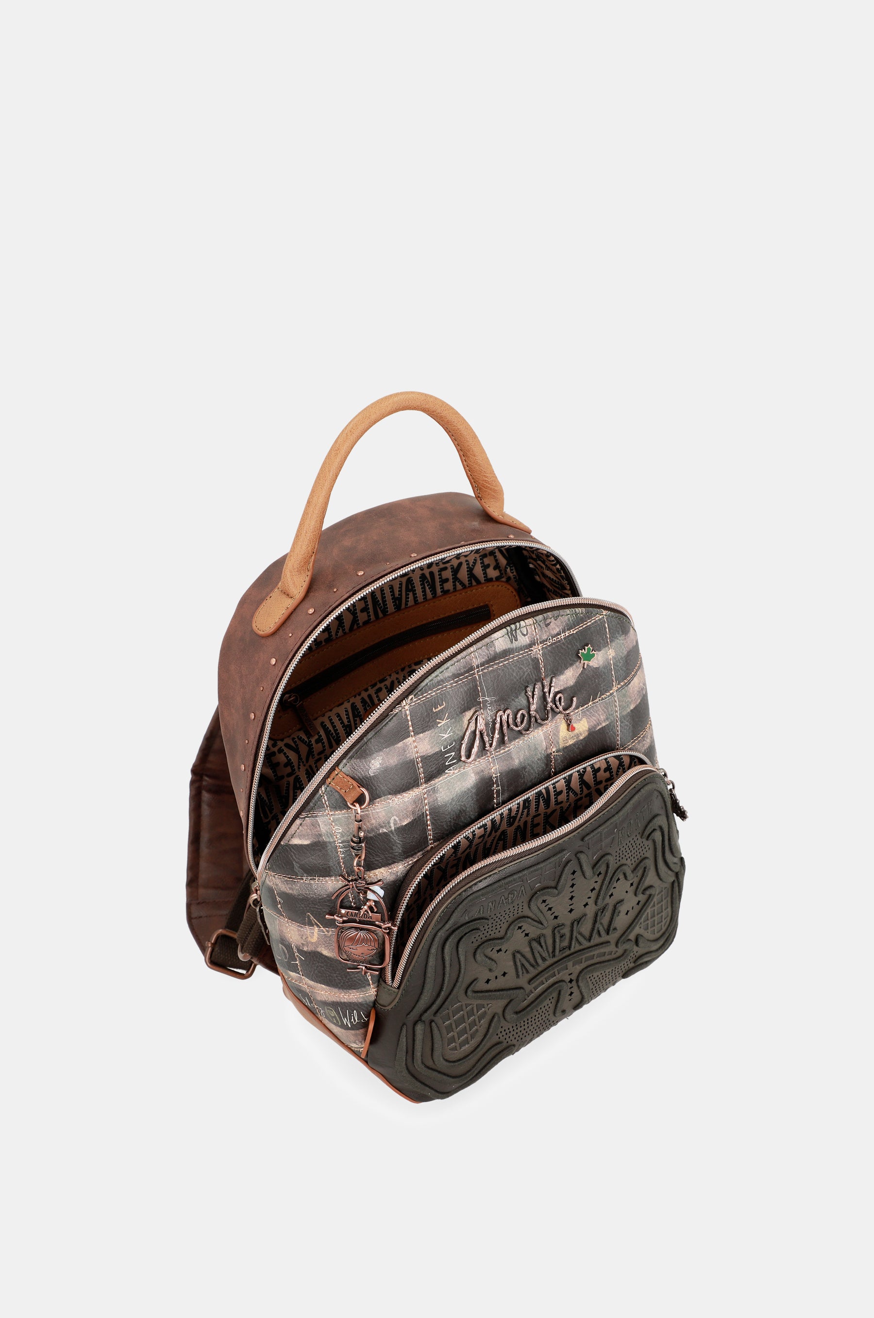 Wild karierter Rucksack