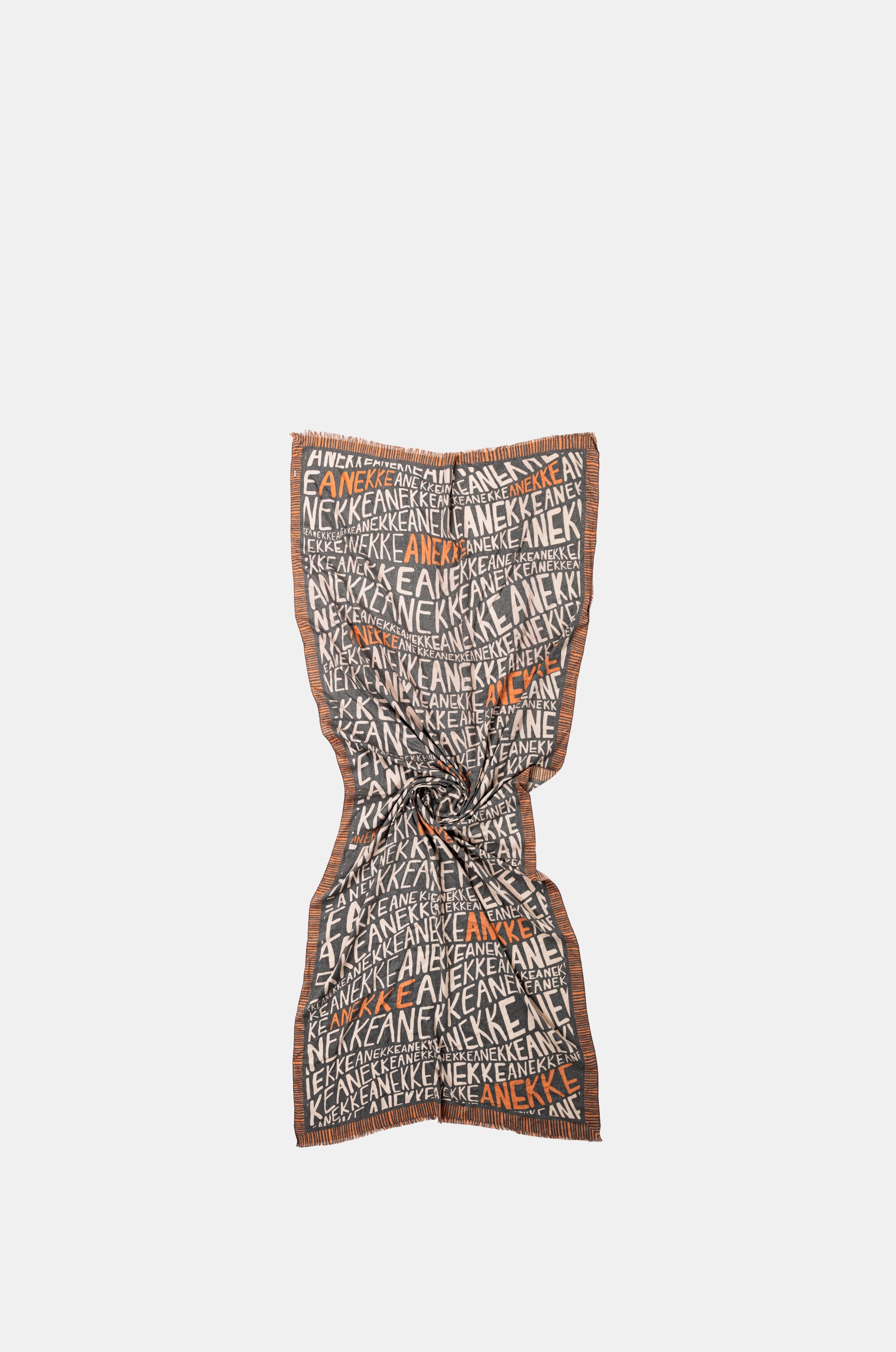Pashmina mit Logo in Braun