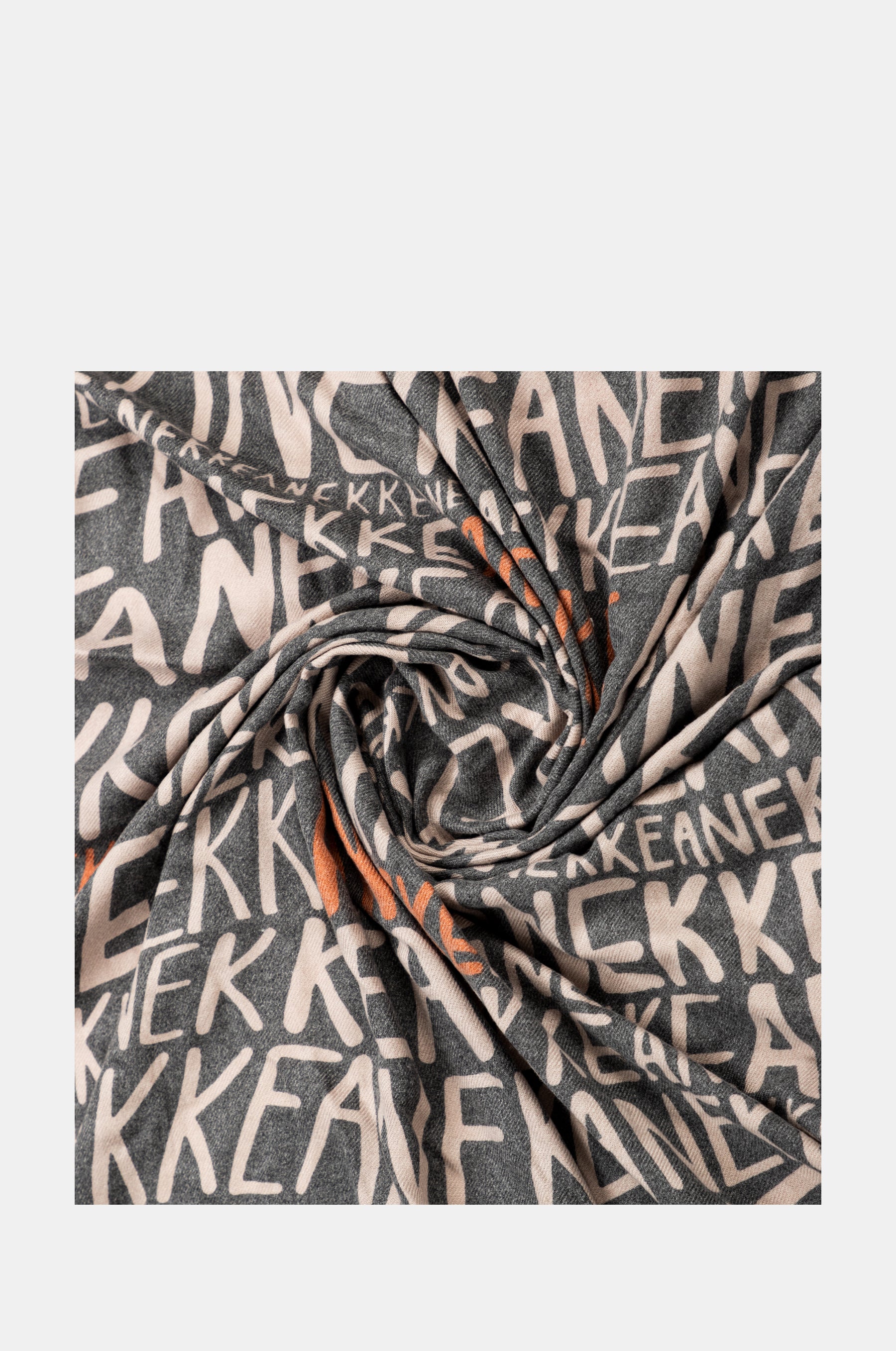 Pashmina mit Logo in Braun
