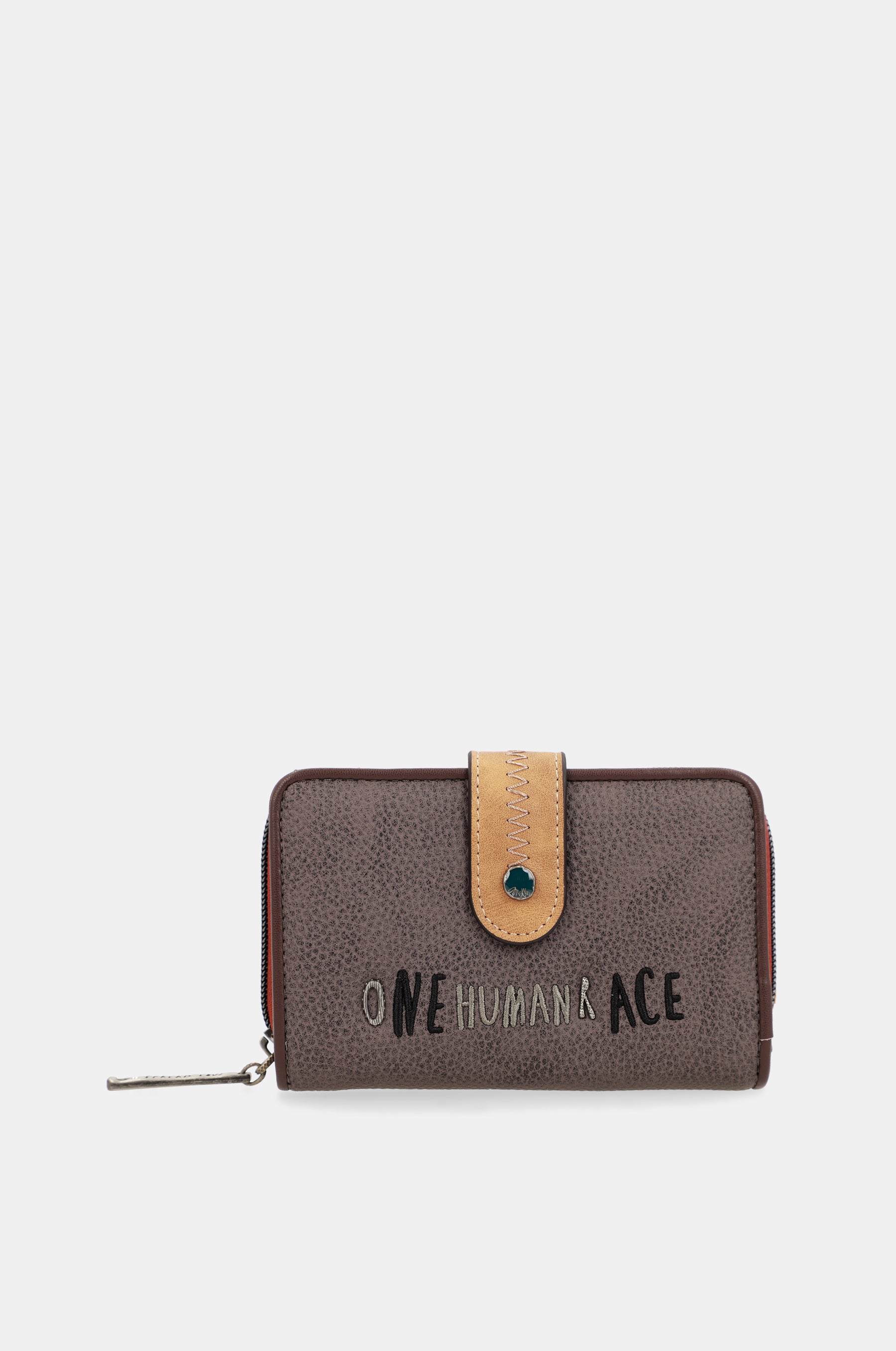 Mittelgroße Brieftasche mit Aufdruck Voice