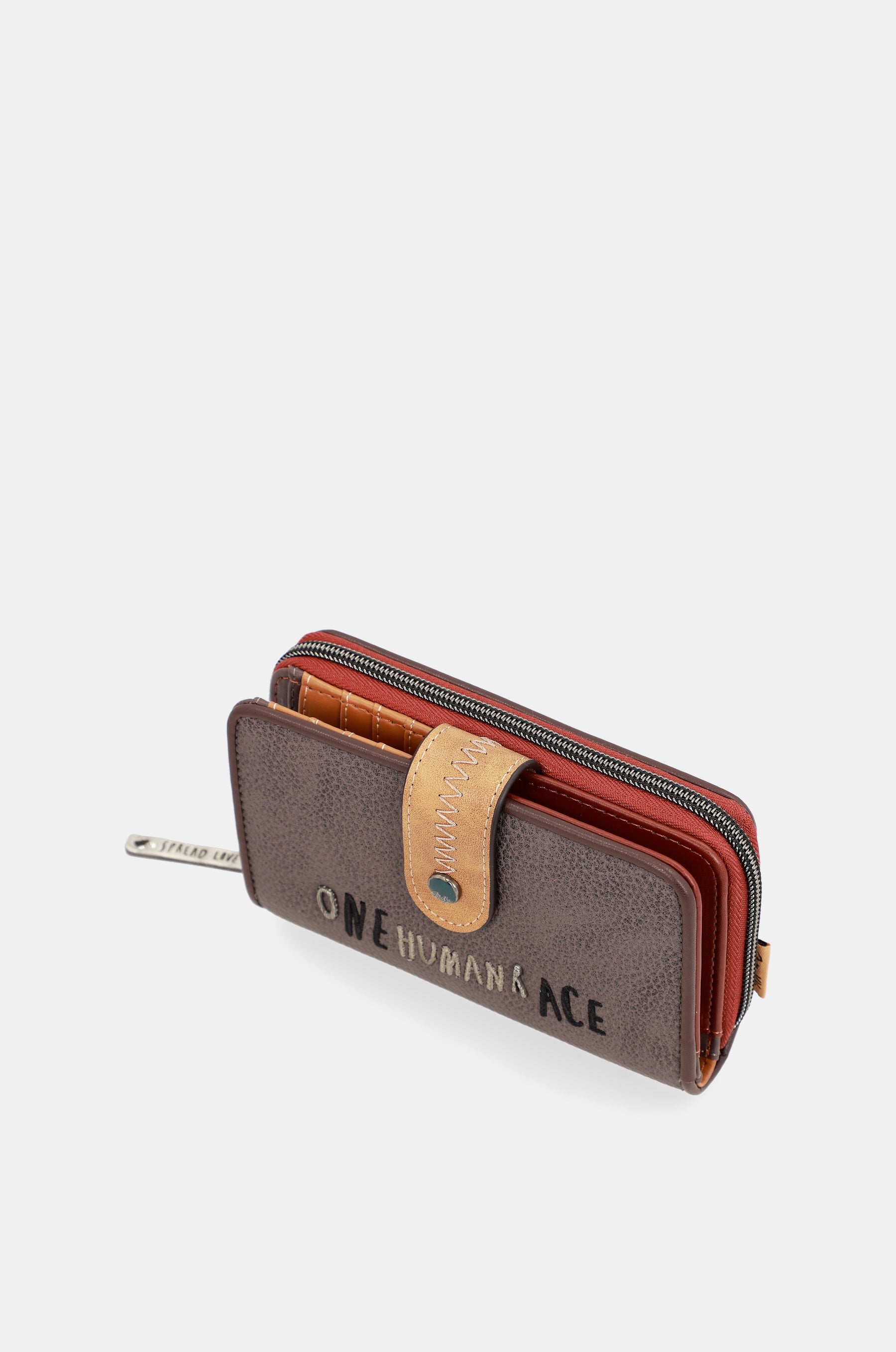 Mittelgroße Brieftasche mit Aufdruck Voice