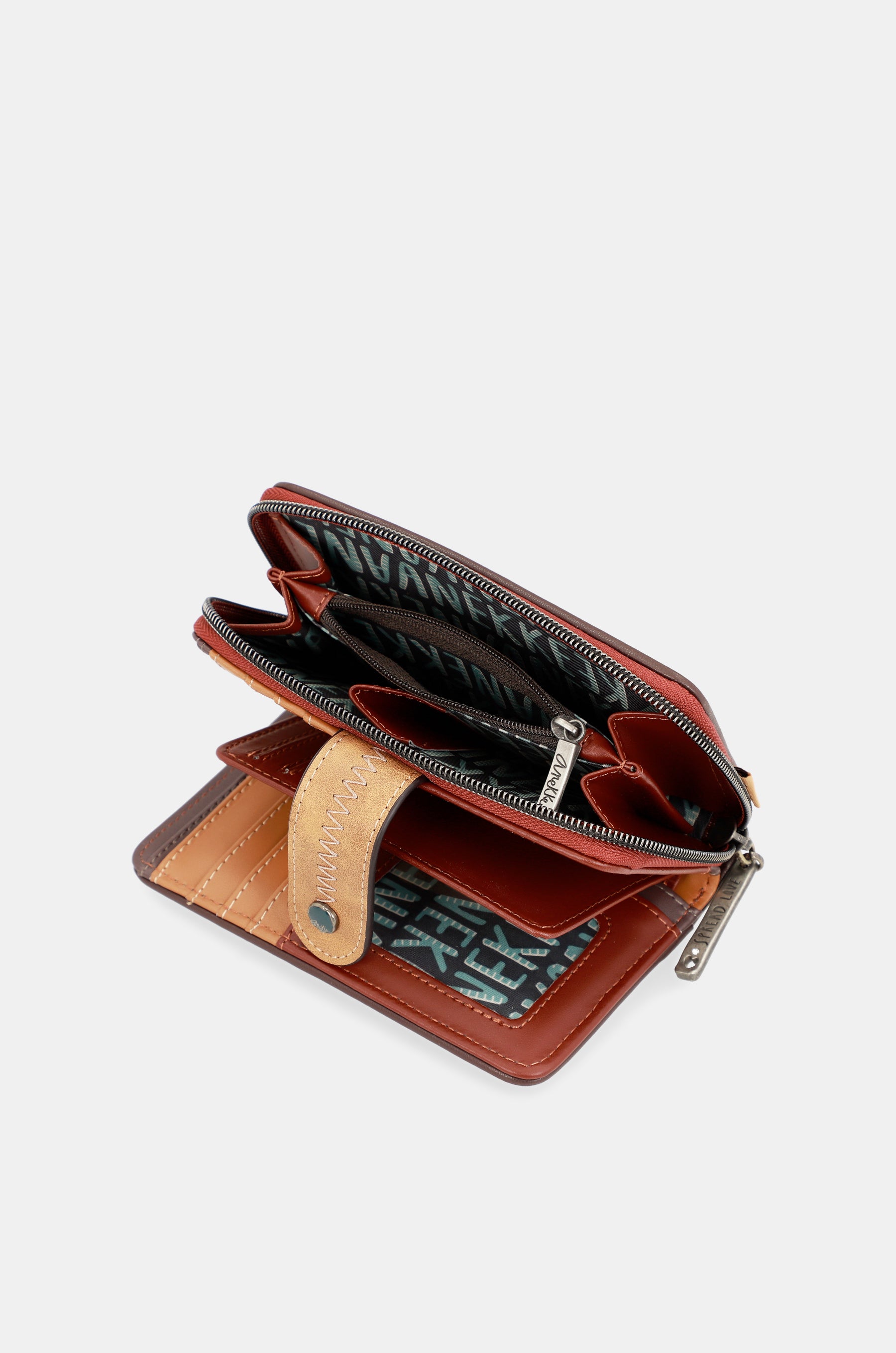 Mittelgroße Brieftasche mit Aufdruck Voice