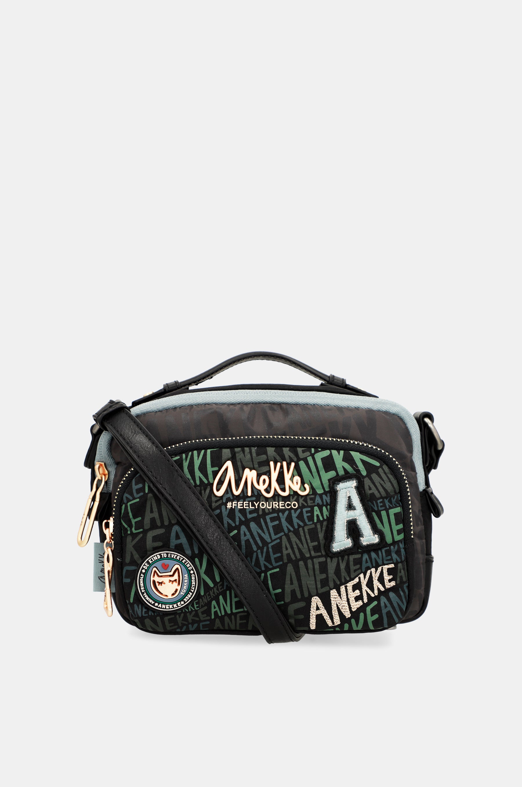 Schultertasche mit „Nature Woods“-Print