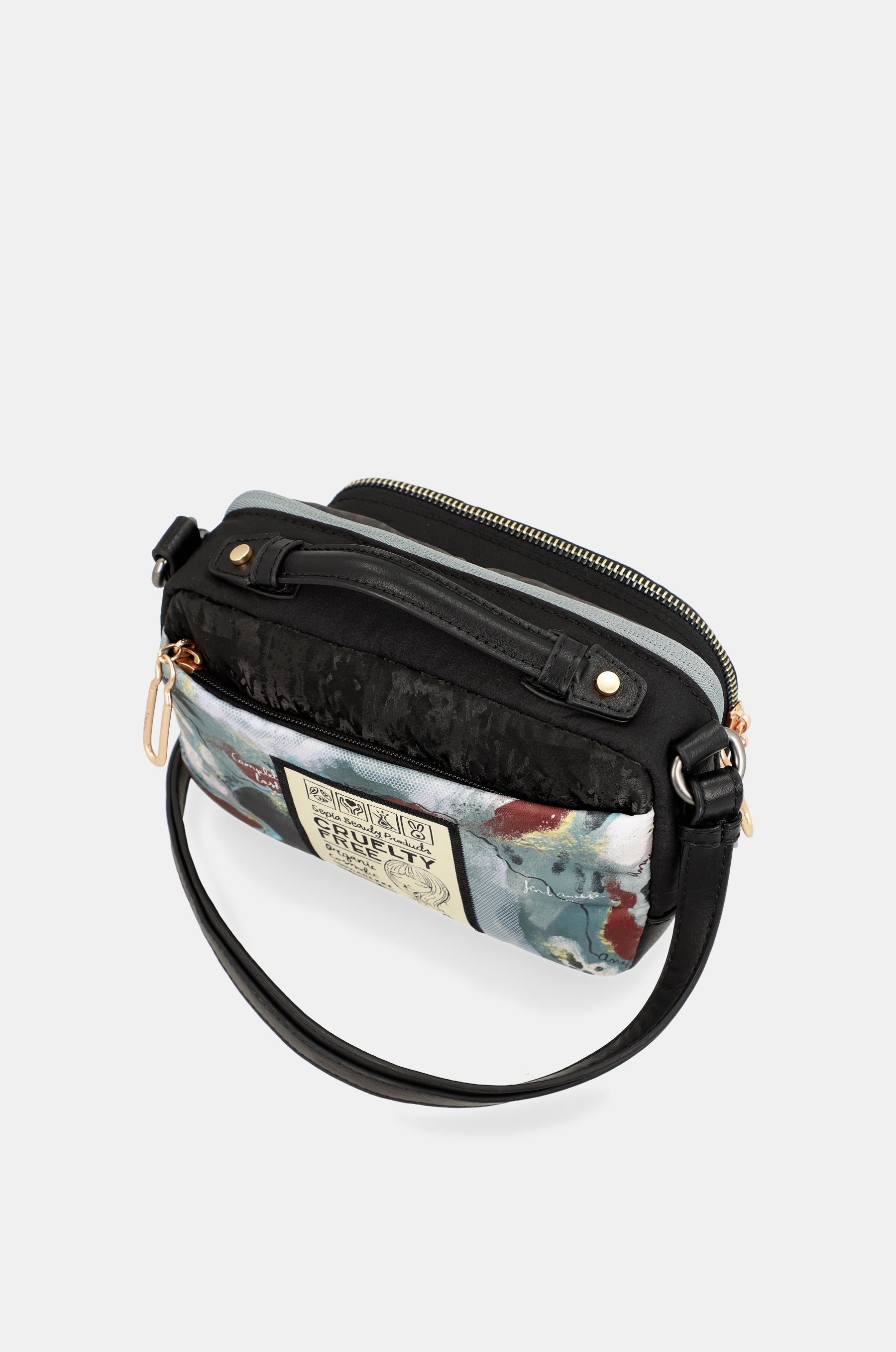 Schultertasche mit „Nature Woods“-Print