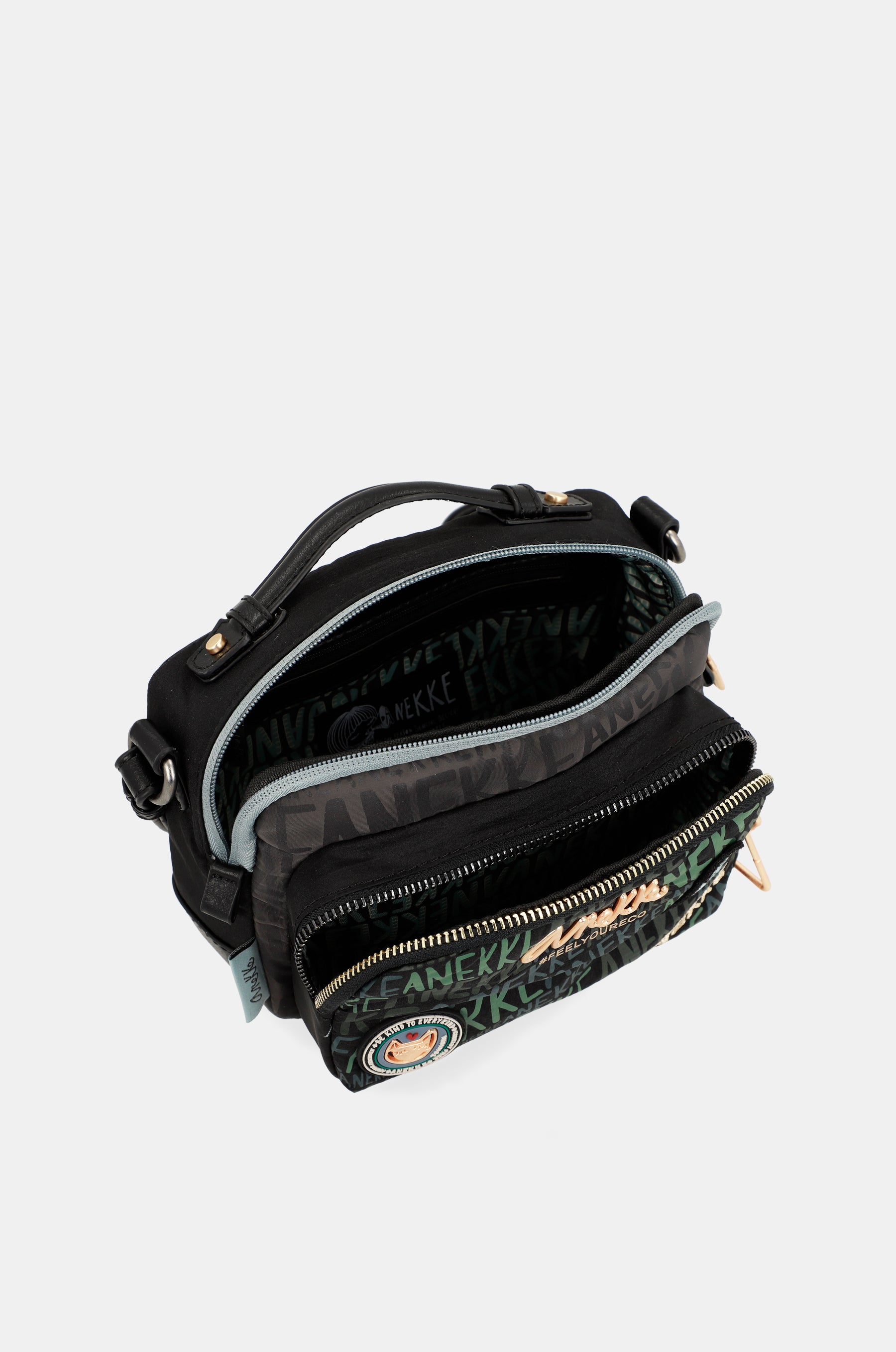 Schultertasche mit „Nature Woods“-Print