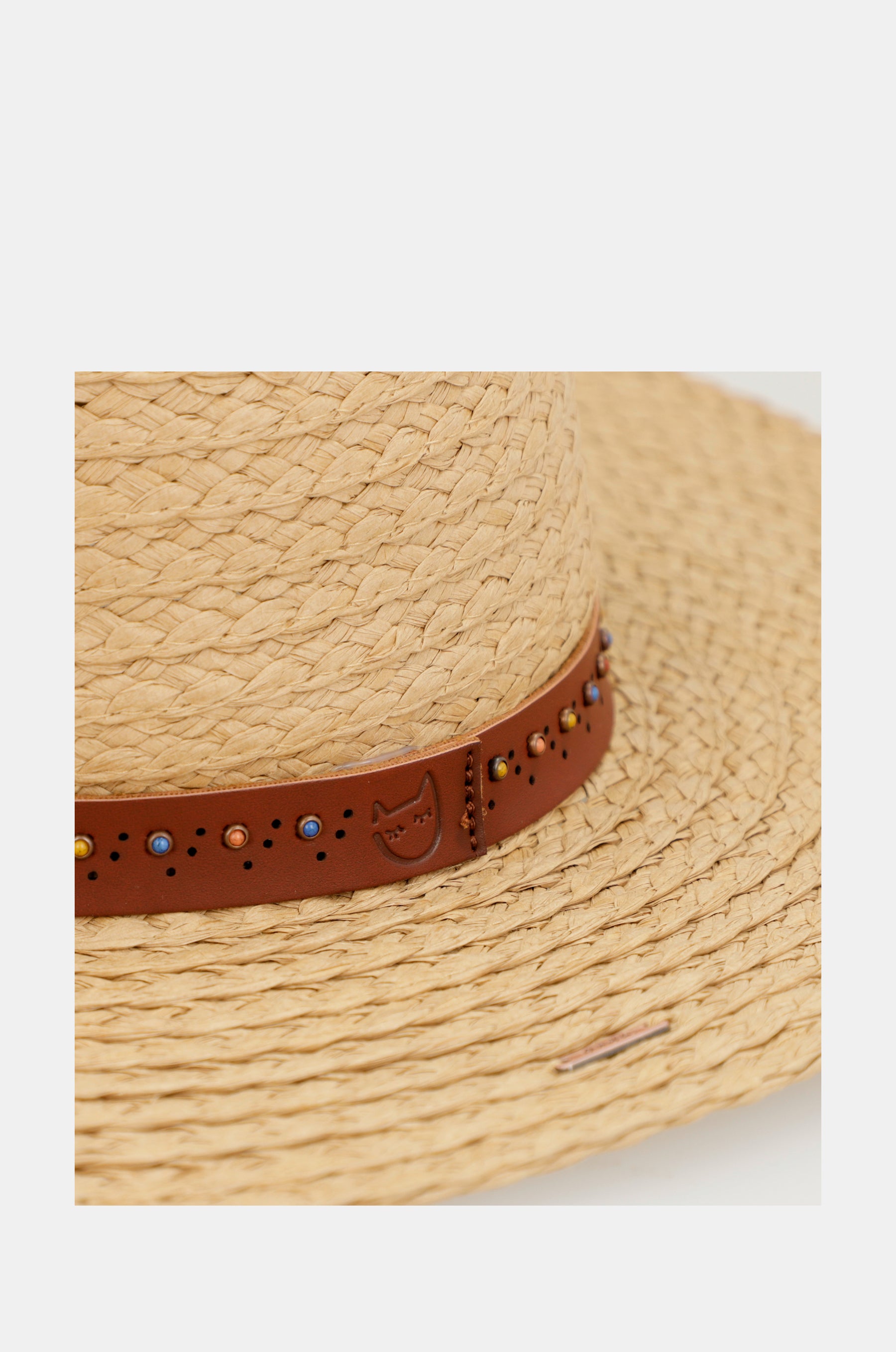 Sombrero rafia tostado