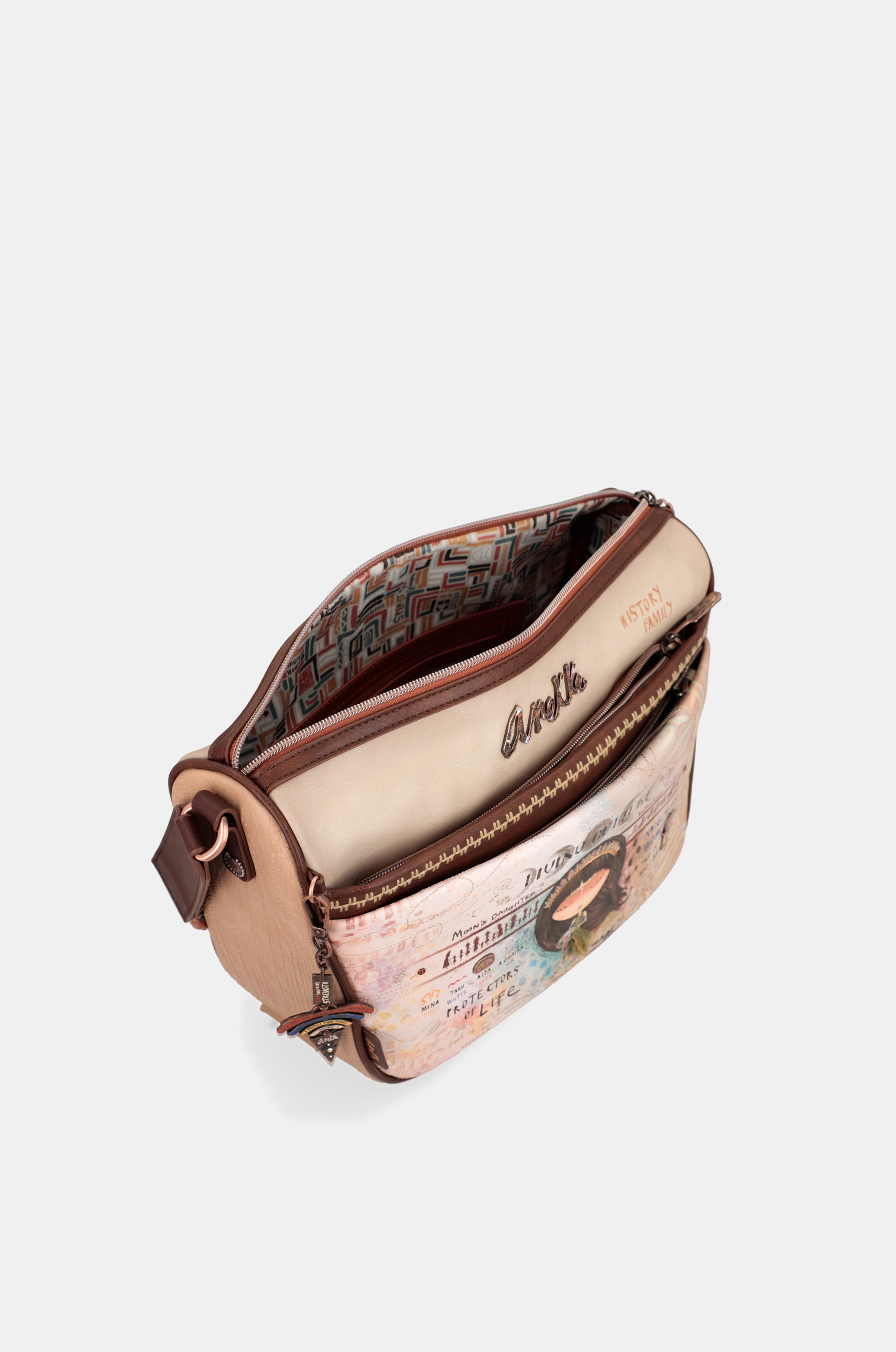 Große Umhängetasche Menire “ mit Taschen