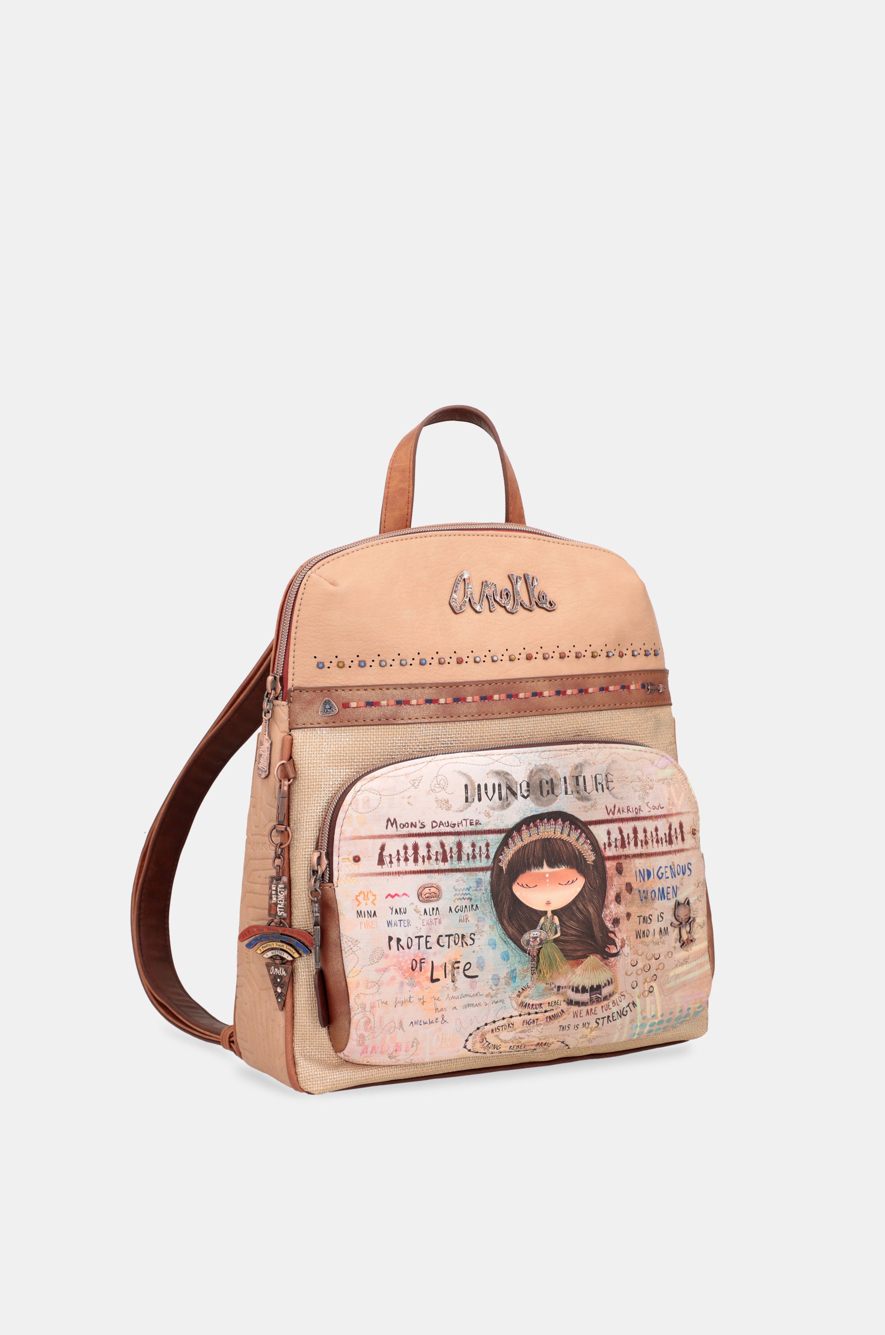Menire Rucksack für Kinderwagen mit Tasche