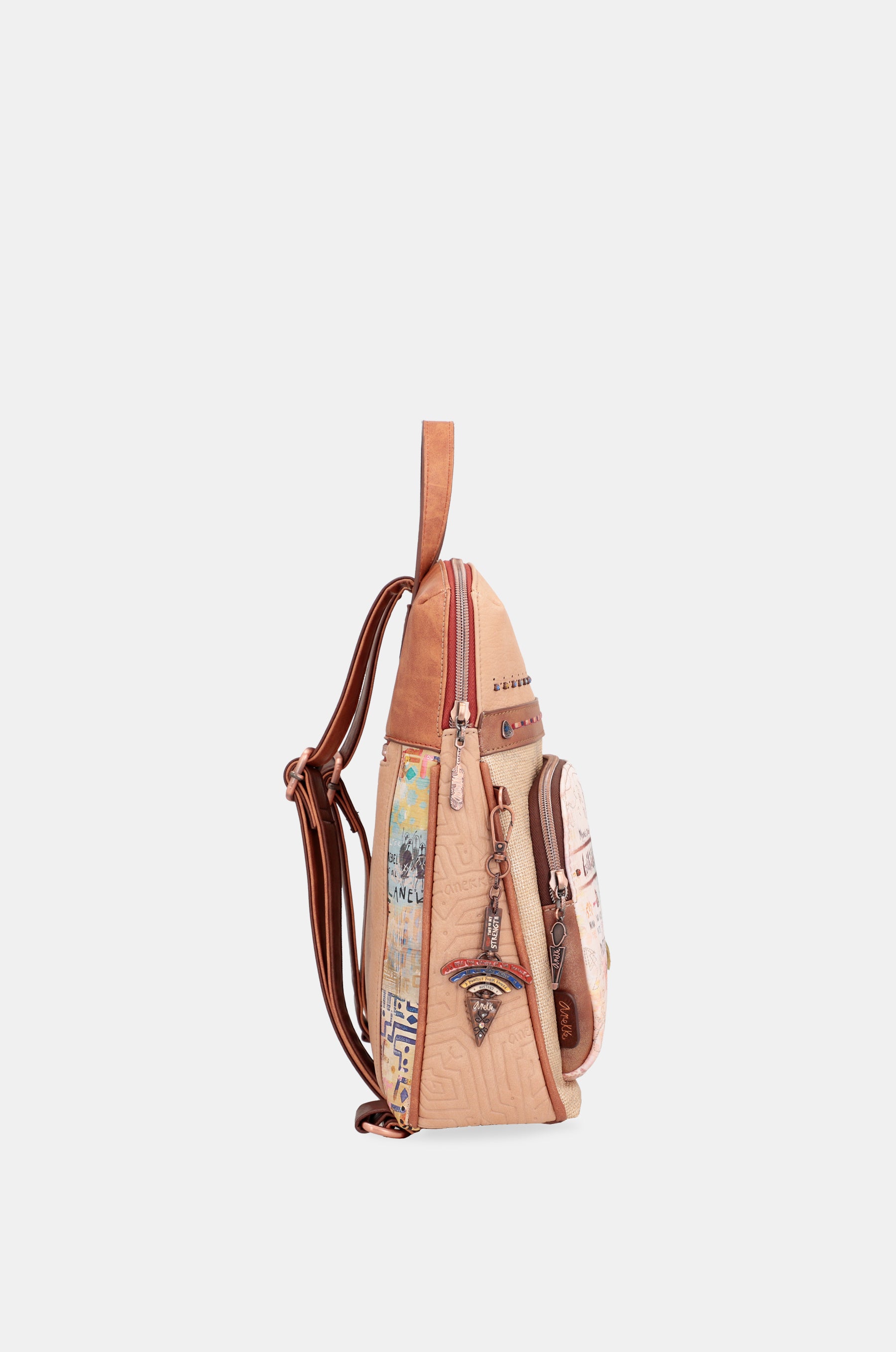 Menire Rucksack für Kinderwagen mit Tasche