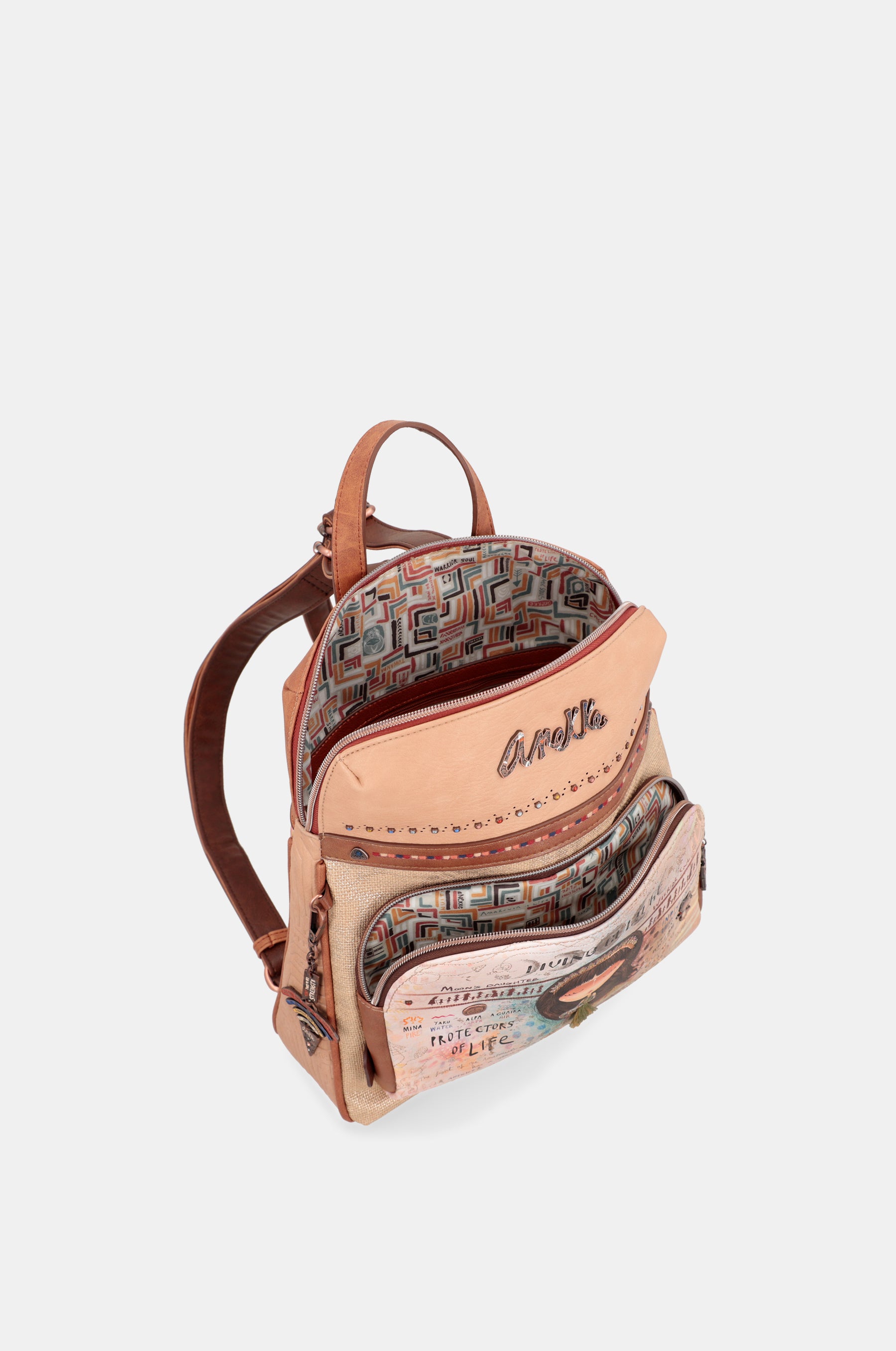 Menire Rucksack für Kinderwagen mit Tasche