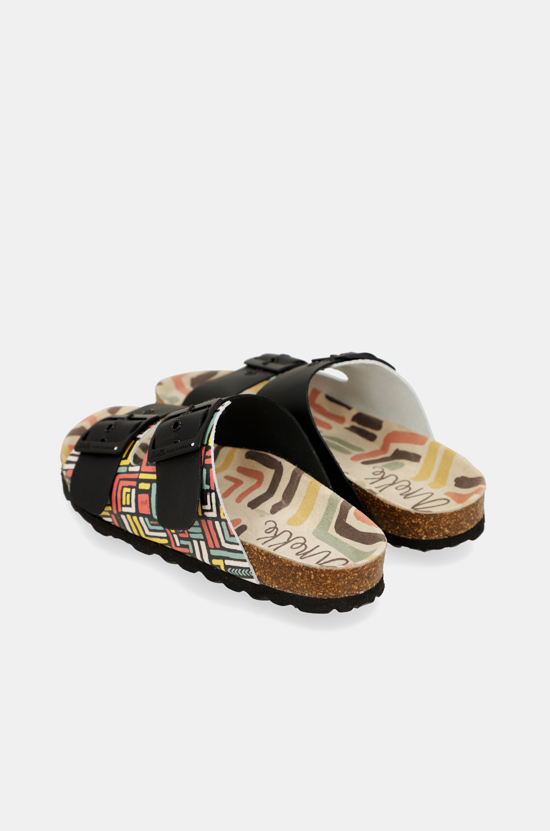 Kene schwarze Bio-Sandalen für Damen