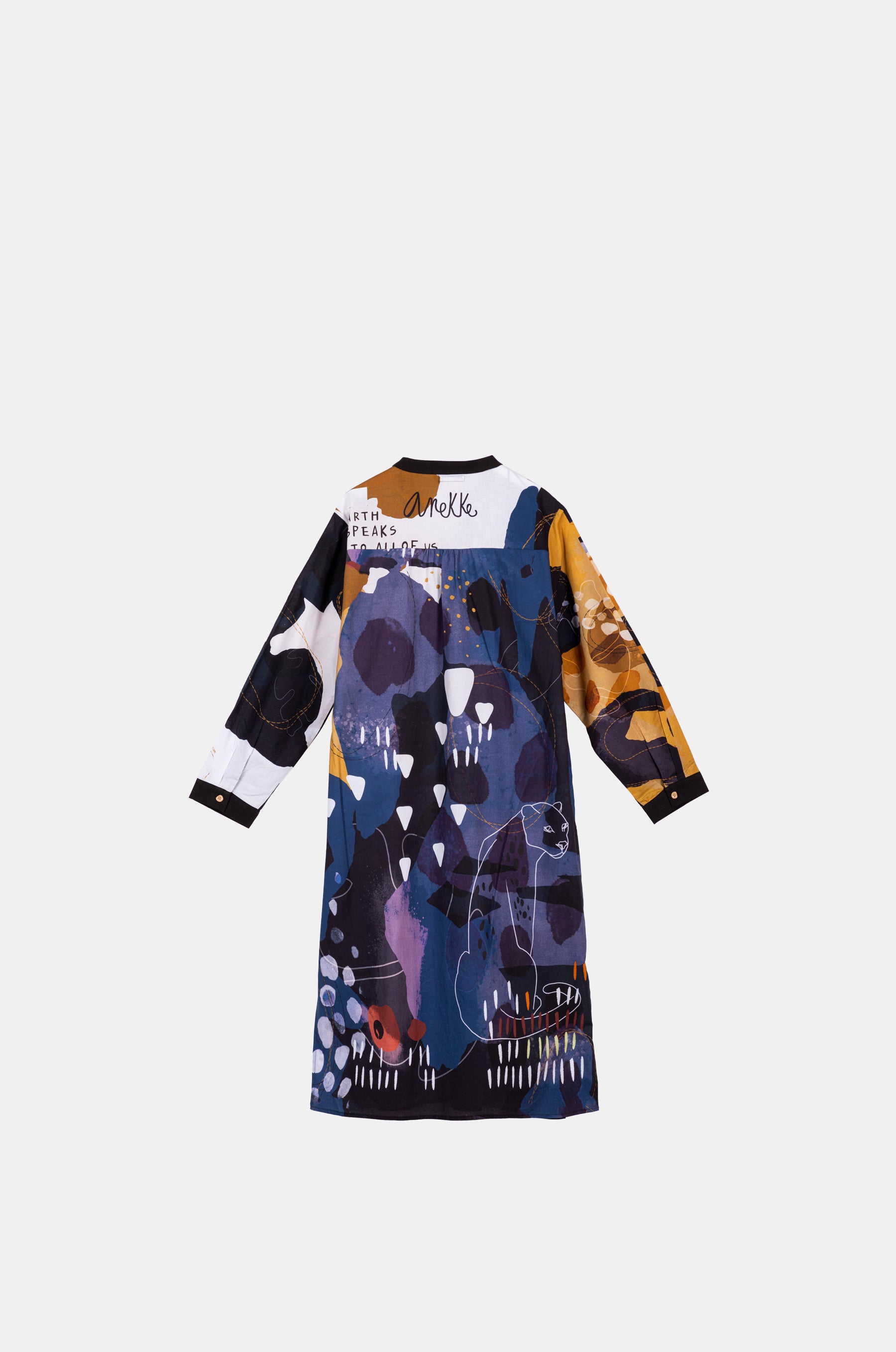 Vestido camisero estampado