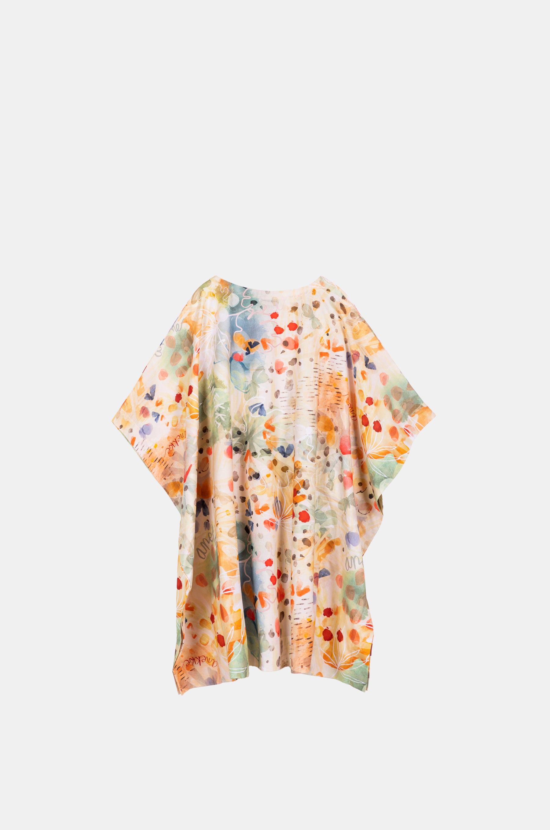 Kaftan mit Naturprint