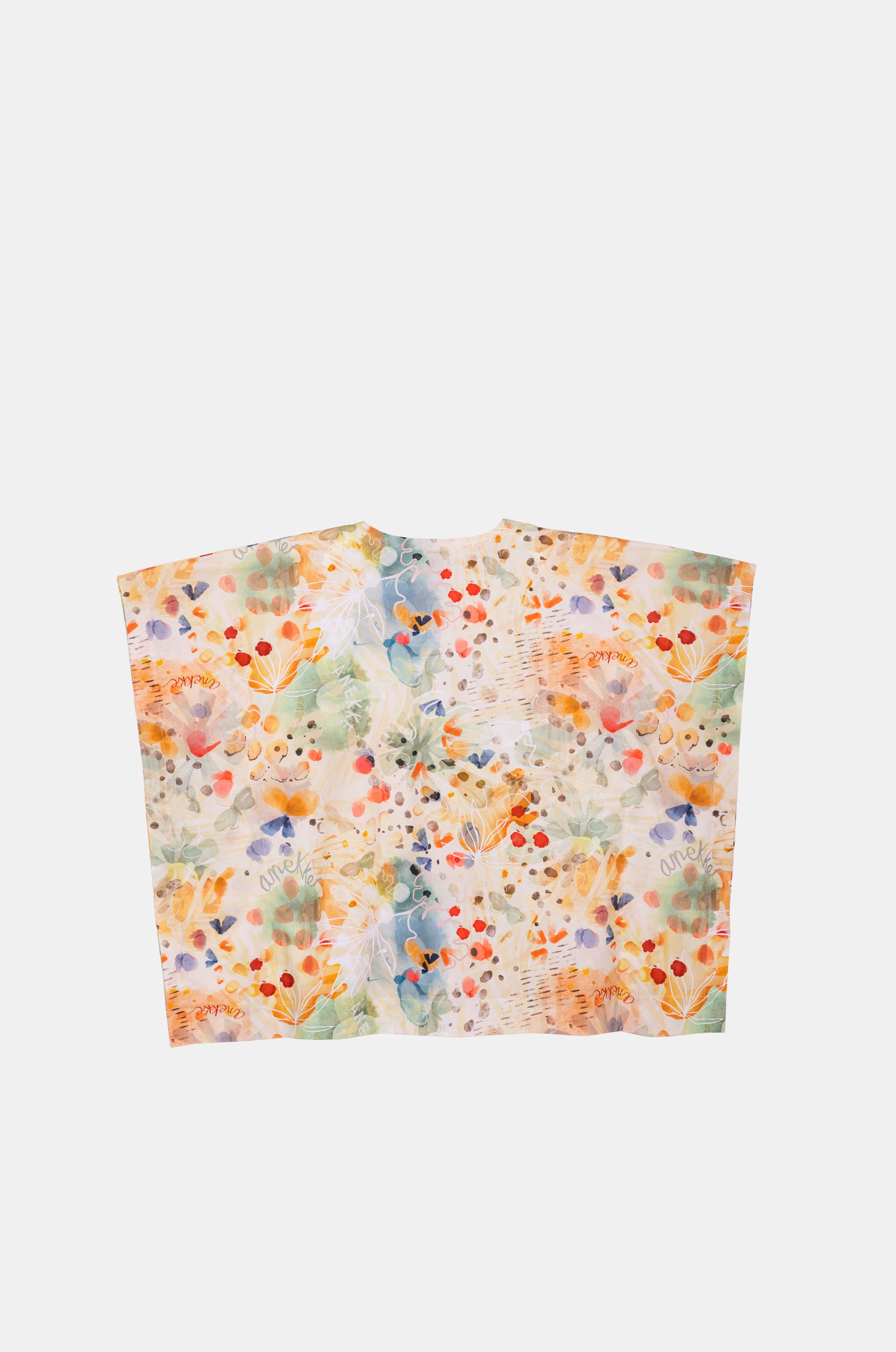 Kaftan mit Naturprint