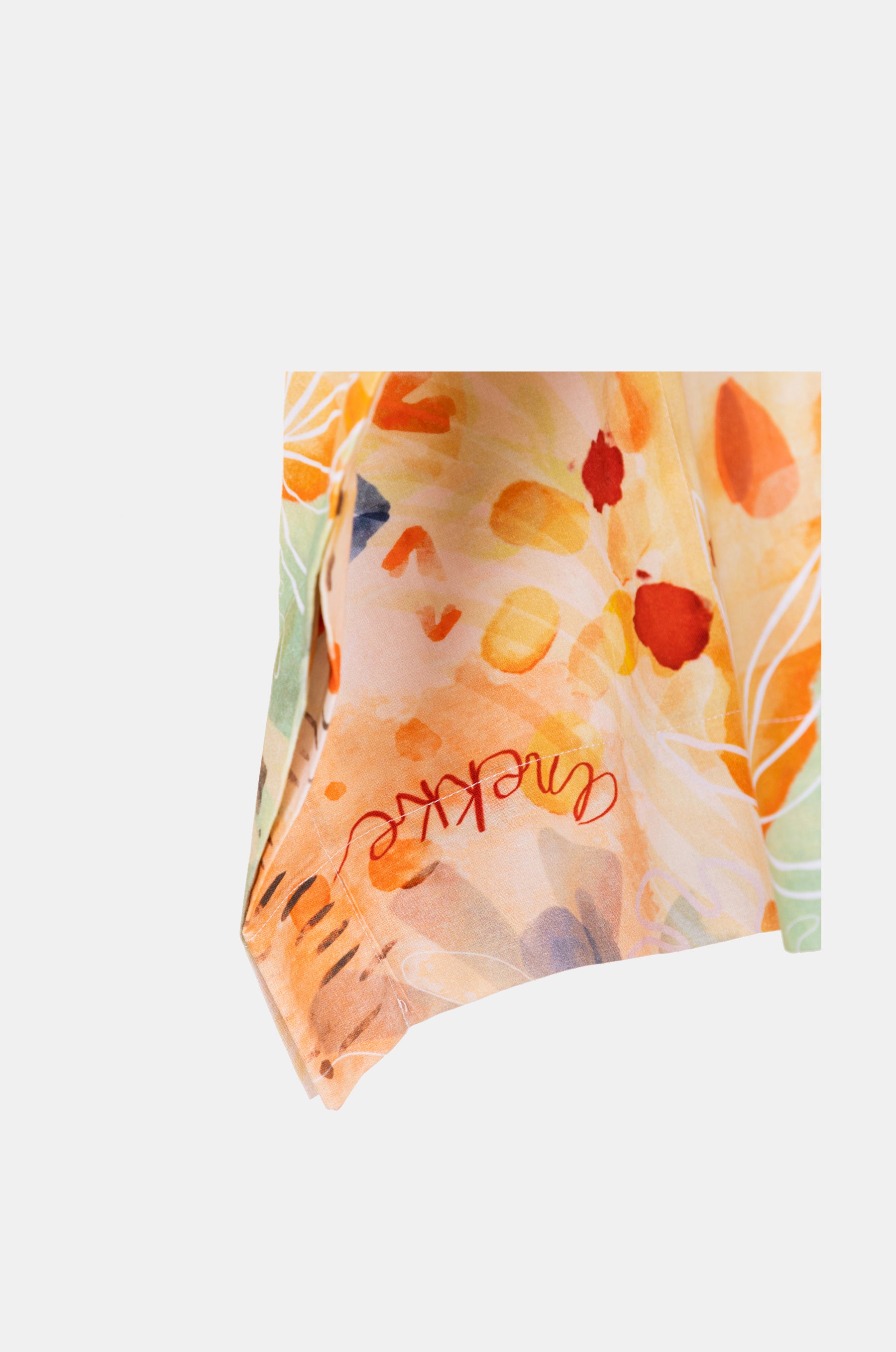 Kaftan mit Naturprint