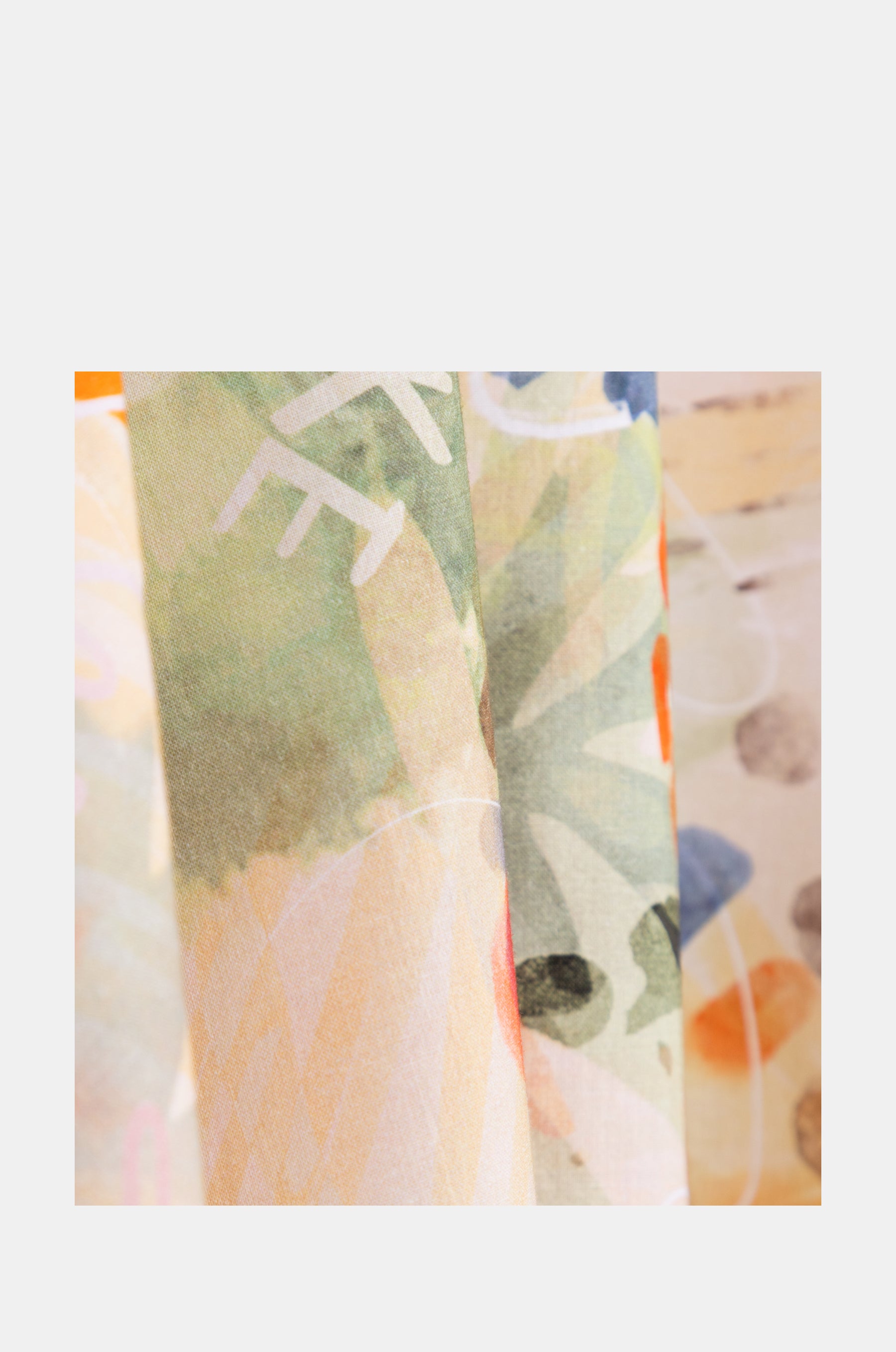 Kaftan mit Naturprint