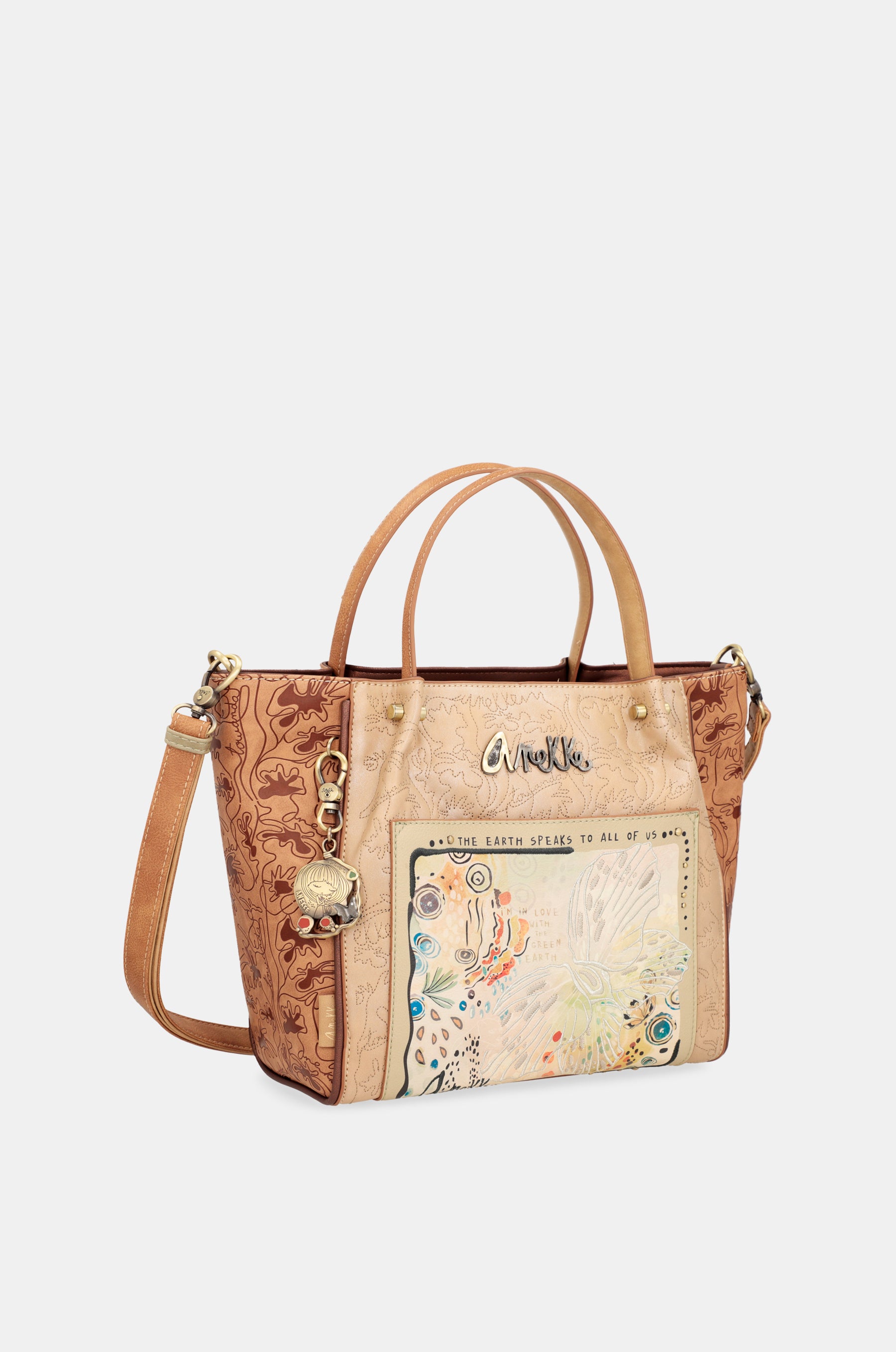 Schultertasche Butterfly -Print